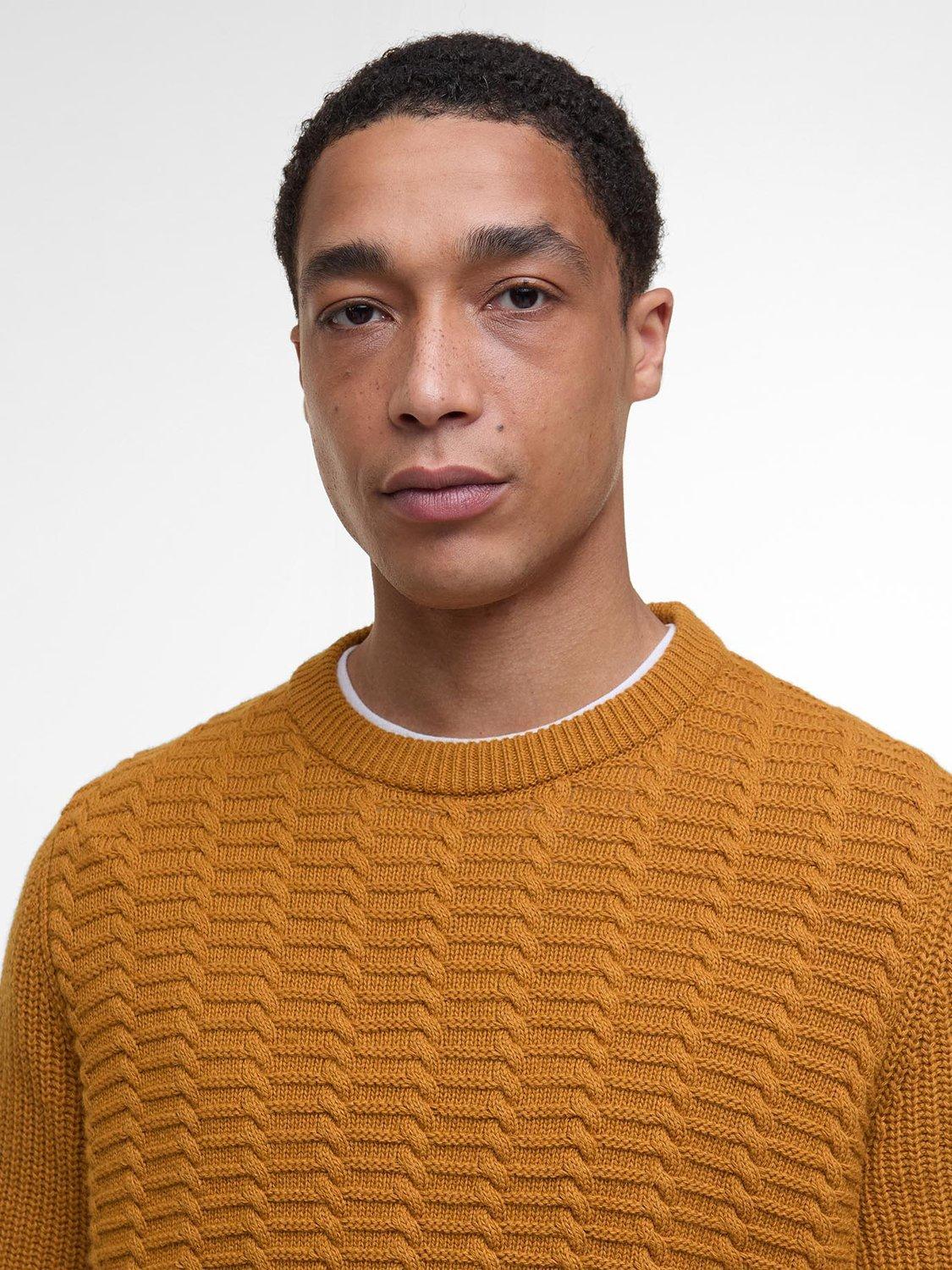 Product image 5 of 6, which shows Barbour Cleveland Crew Neck Jumper, Copper, L