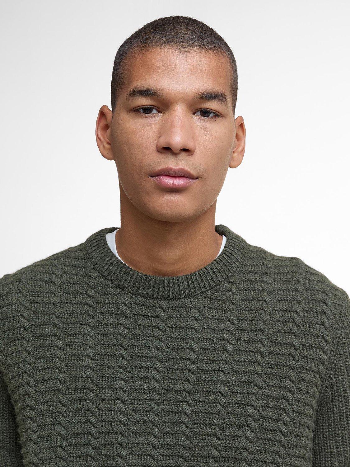 Product image 5 of 6, which shows Barbour Cleveland Crew Neck Jumper, Duffle Bag, S