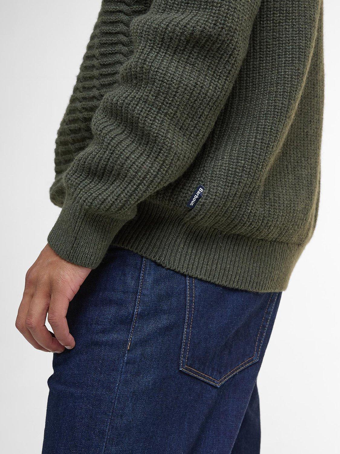 Product image 6 of 6, which shows Barbour Cleveland Crew Neck Jumper, Duffle Bag, S