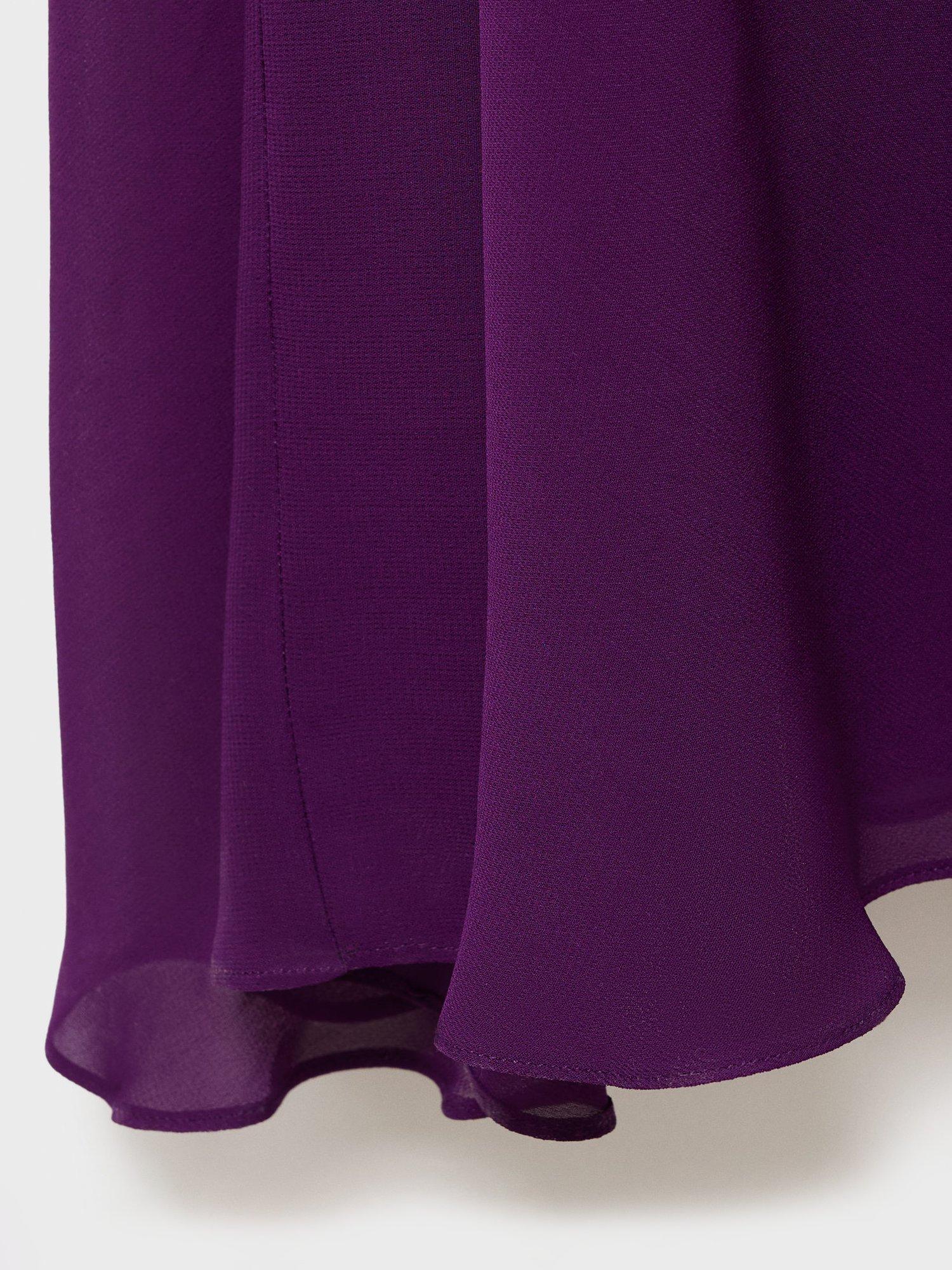 Product image 5 of 8, which shows Mango Maria Halterneck Midi Dress, Medium Purple, 10