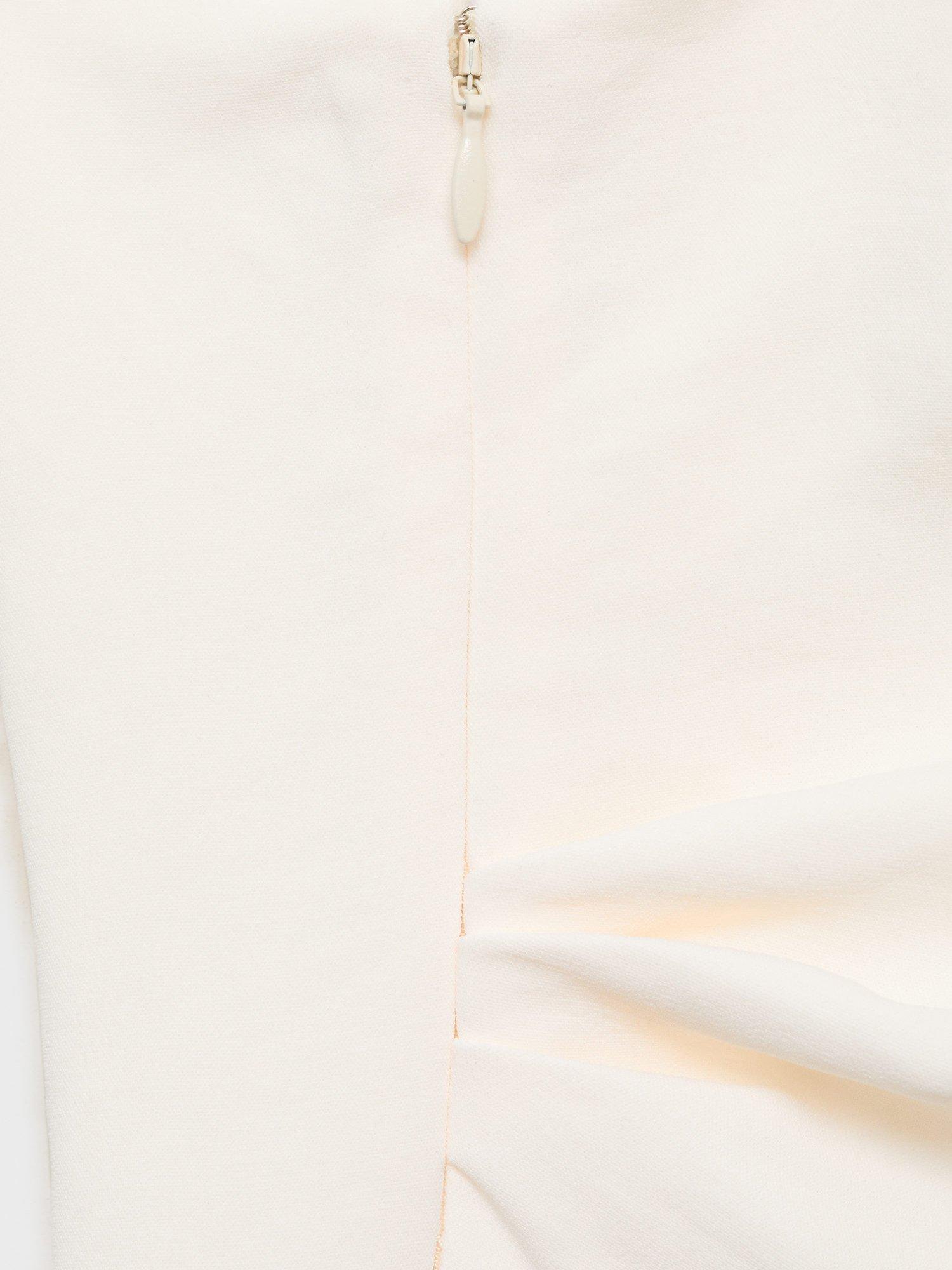 Product image 5 of 8, which shows Mango Lidy Sleeveless Asymmetric Neck Jumpsuit, Natural White, L