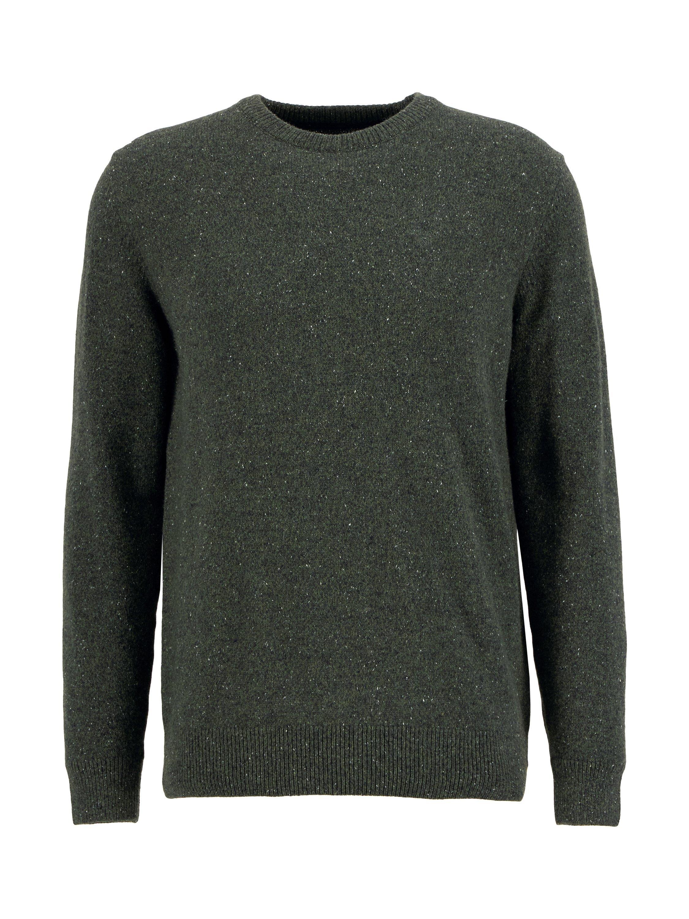 Product image 4 of 6, which shows Barbour Tisbury Wool Blend Jumper, Forest, S