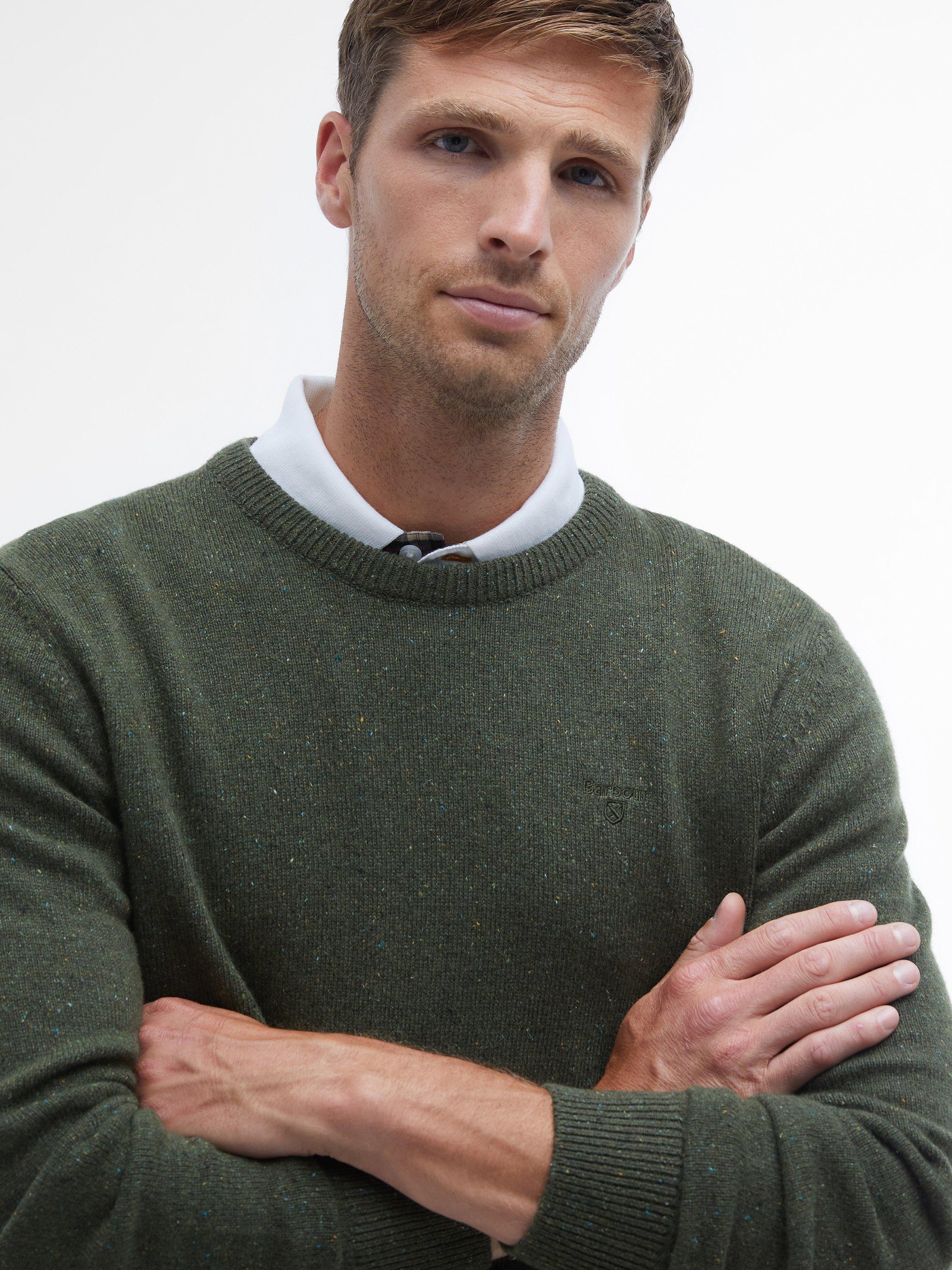 Product image 5 of 6, which shows Barbour Tisbury Wool Blend Jumper, Forest, S