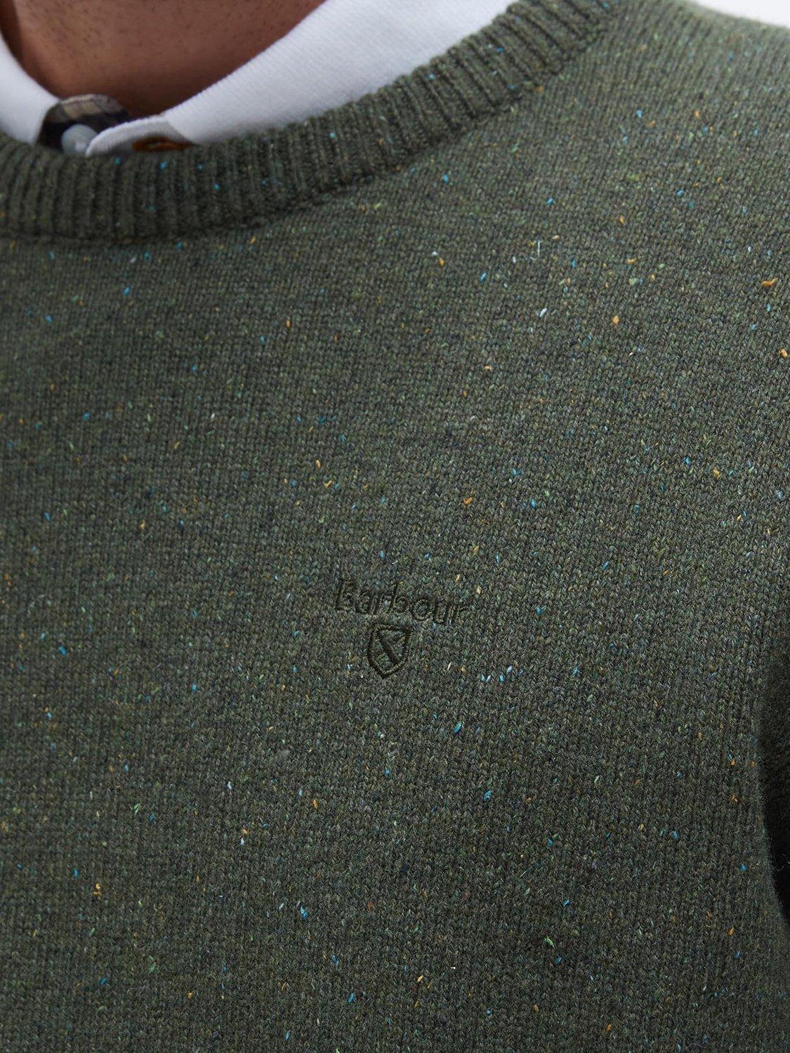 Product image 6 of 6, which shows Barbour Tisbury Wool Blend Jumper, Forest, S