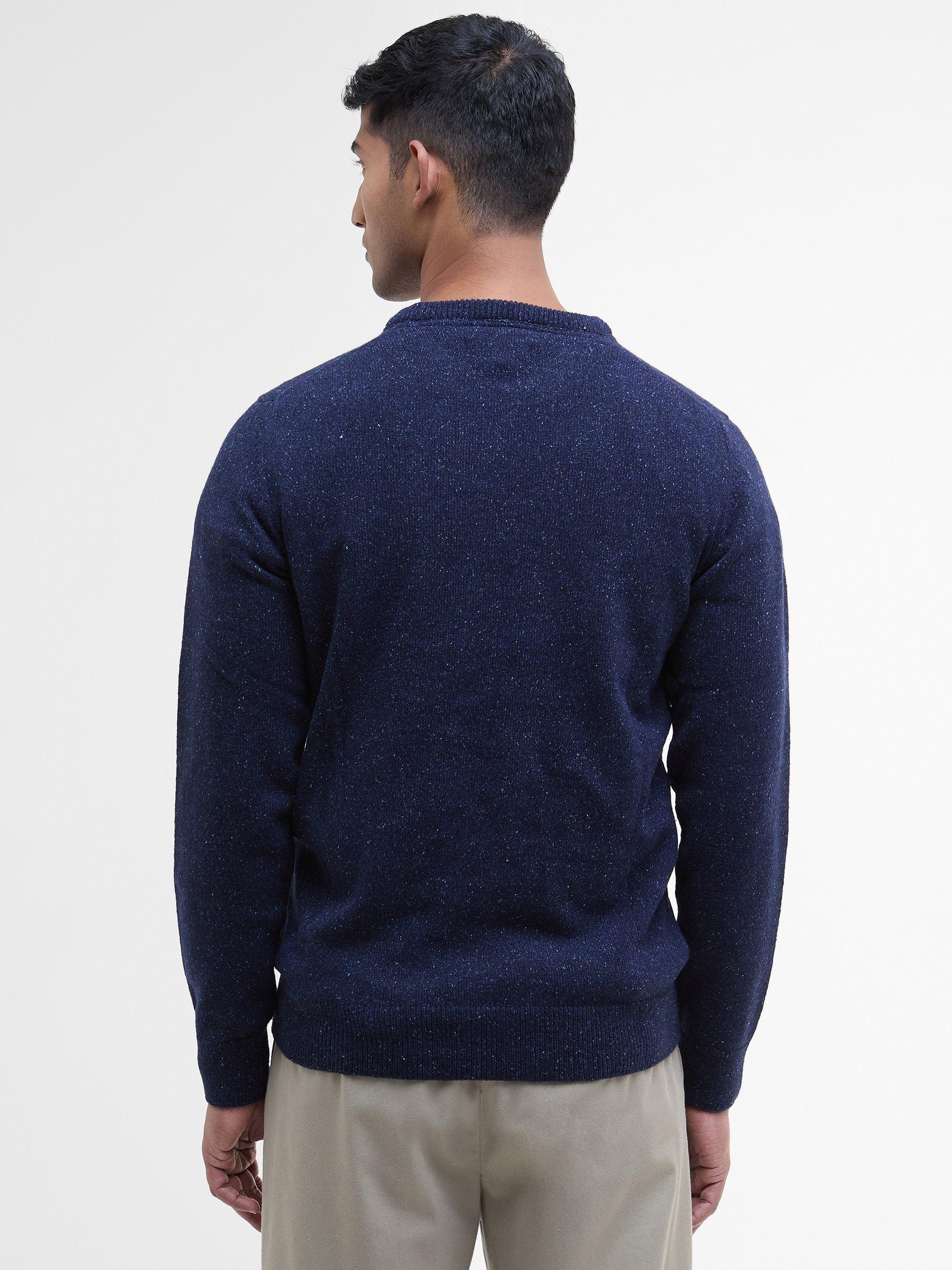 Product image 2 of 7, which shows Barbour Tisbury Wool Blend Jumper, Navy, S