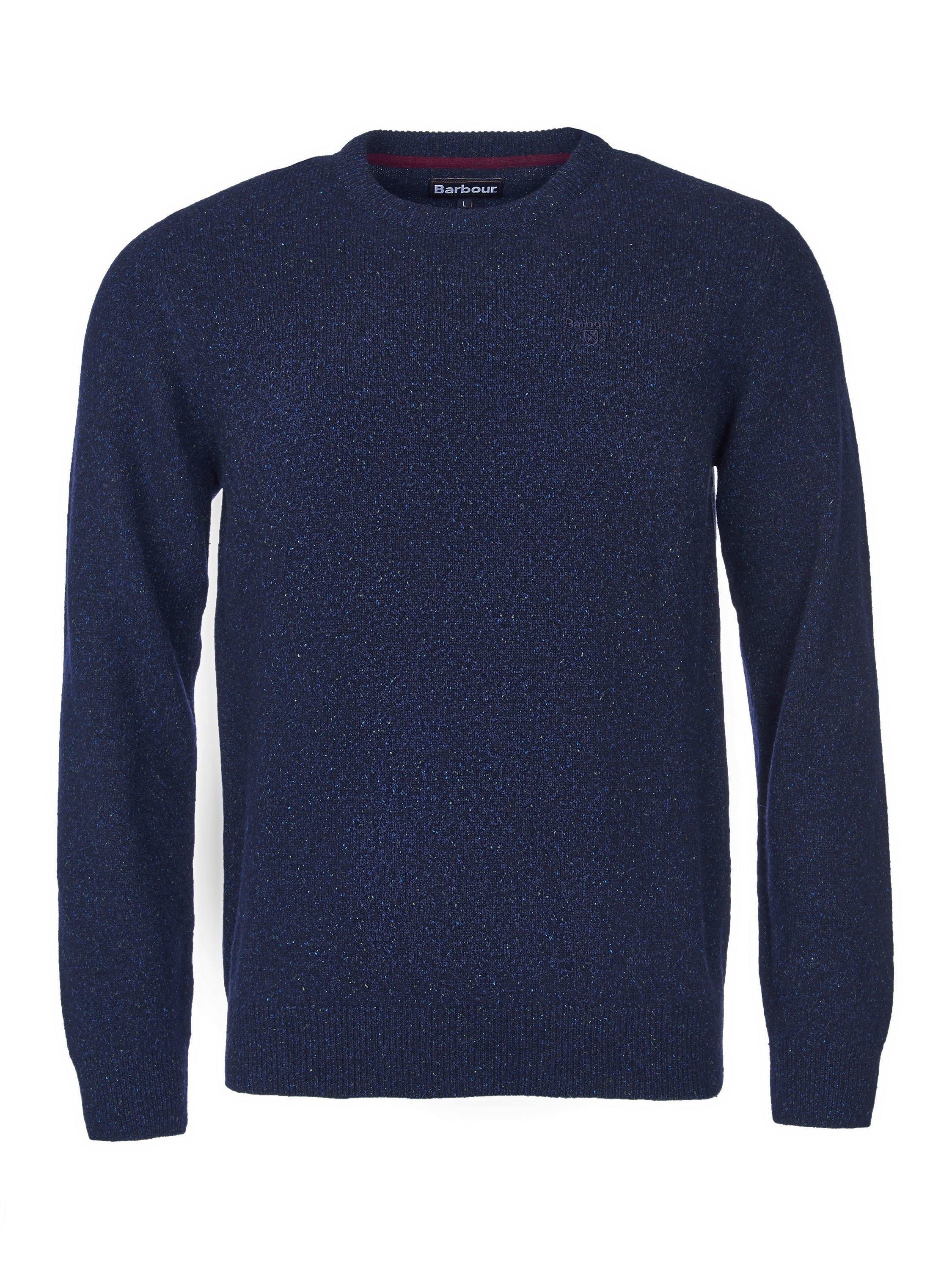 Product image 4 of 7, which shows Barbour Tisbury Wool Blend Jumper, Navy, S