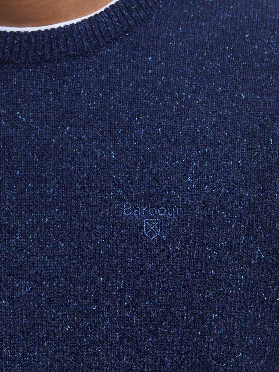 Product image 7 of 7, which shows Barbour Tisbury Wool Blend Jumper, Navy, S