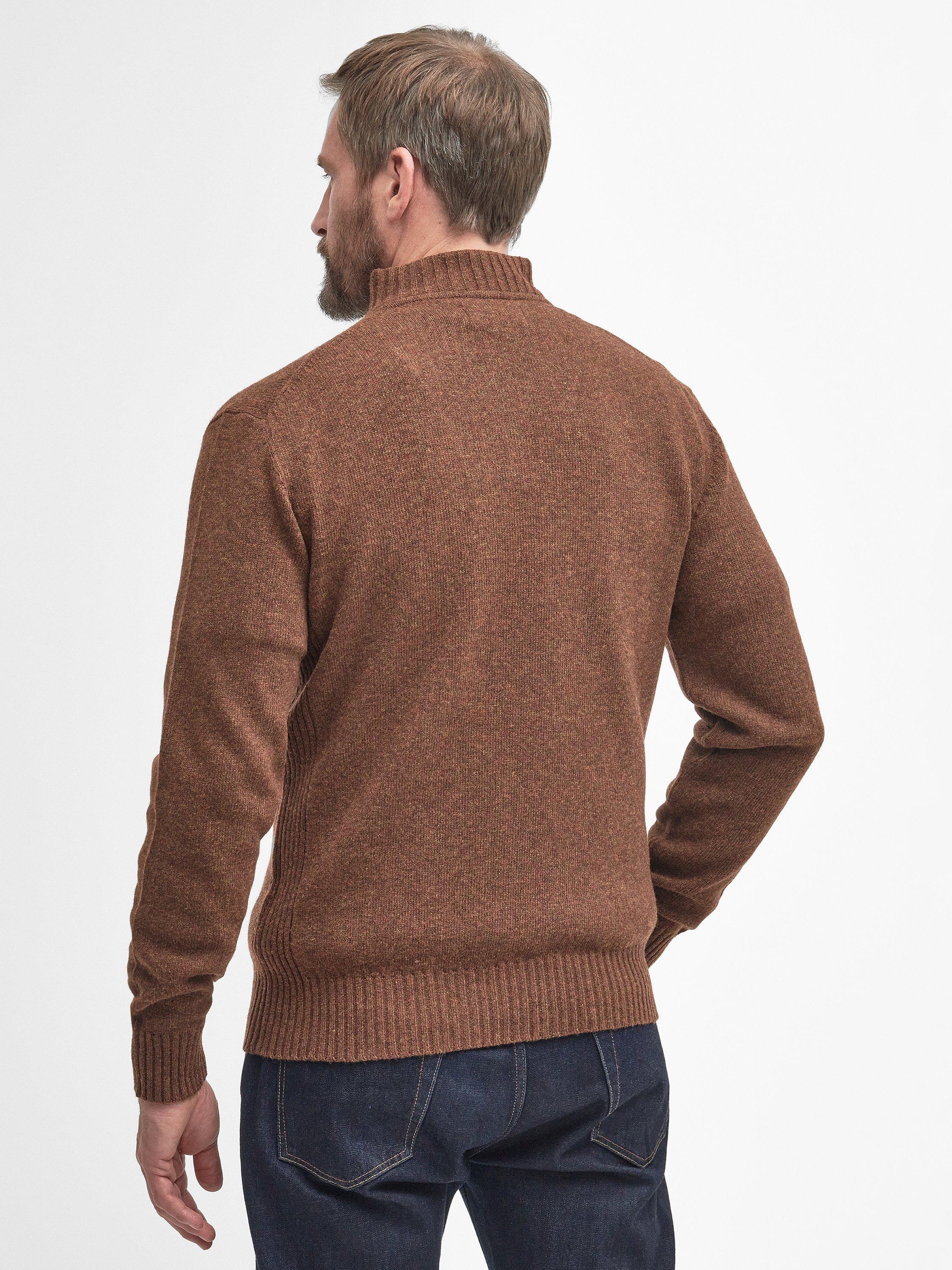 Product image 2 of 7, which shows Barbour Soft Lambswool Funnel Neck Jumper, Sandstone, 4XL