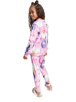 Brand Threads Kids' Squishmallows Pyjama Set, Pink - view 2, Pink