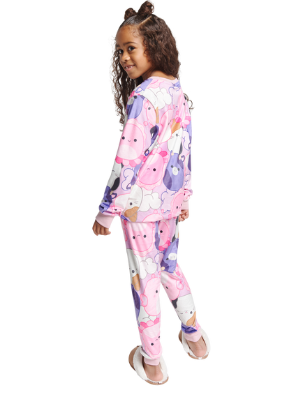Brand Threads Kids' Squishmallows Pyjama Set, Pink - view 2, Pink