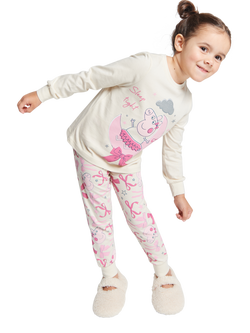 Brand Threads Kids' Peppa Pig Pyjamas, Pink, Pink