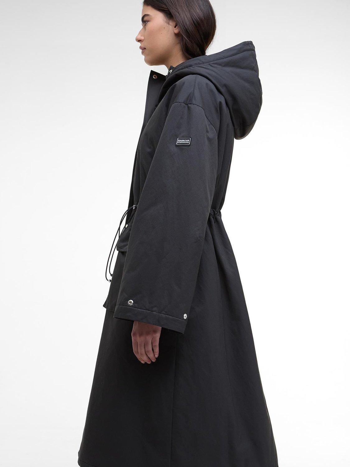 Product image 6 of 10, which shows Barbour International Gabriella Showerproof Jacket, Black, 10