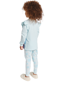 Brand Threads Kids' Cotton Blend Frozen Pyjama Set, Blue - view 2, Blue