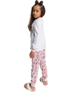 Brand Threads Kids' Hello Kitty Pyjamas, Pink - view 2, Pink