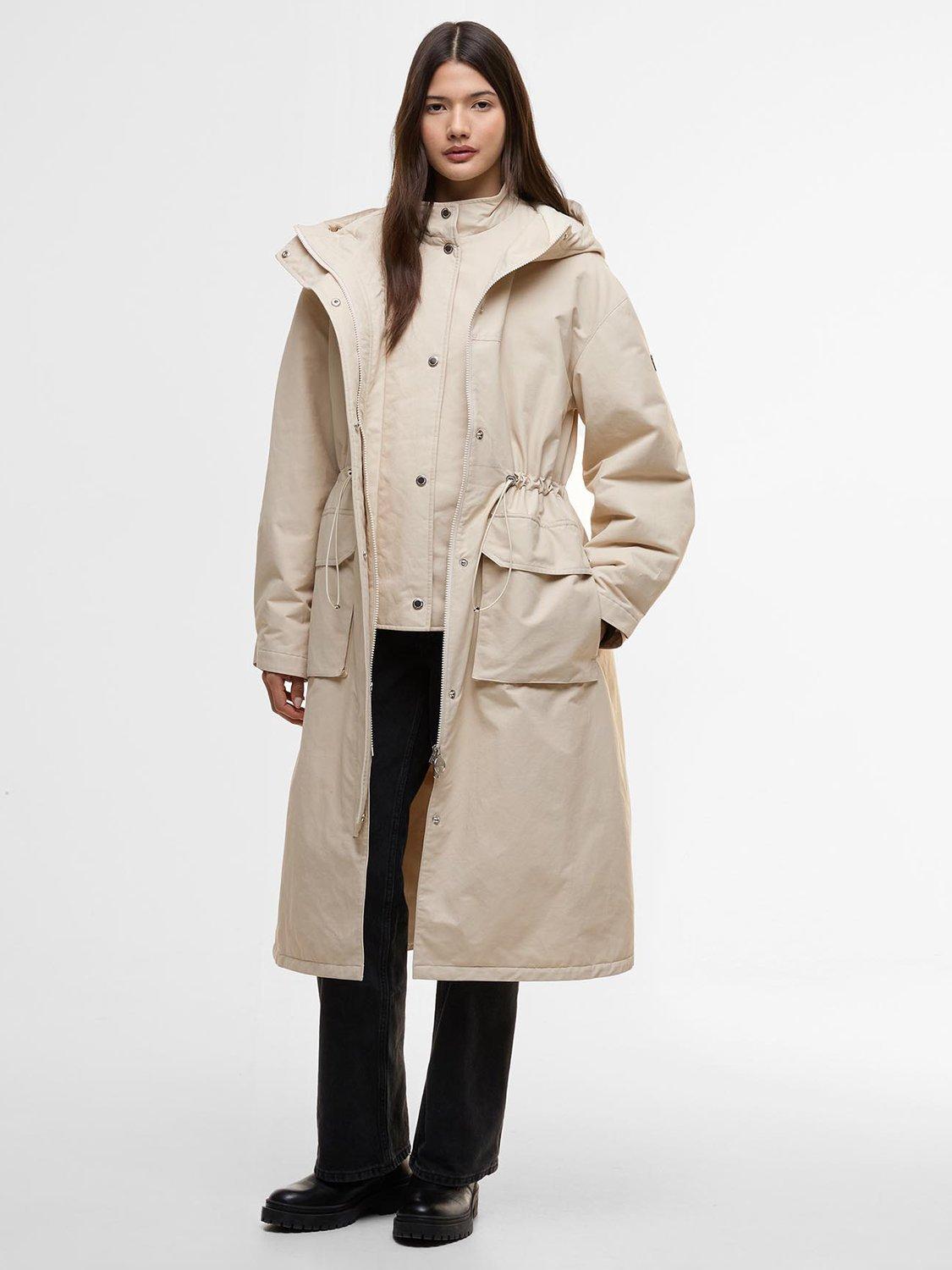 Product image 1 of 9, which shows Barbour International Gabriella Showerproof Jacket, Jasmine, 8