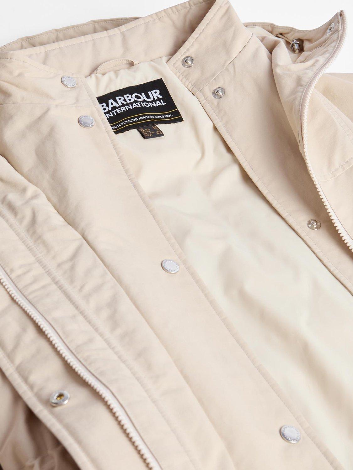 Product image 9 of 9, which shows Barbour International Gabriella Showerproof Jacket, Jasmine, 8