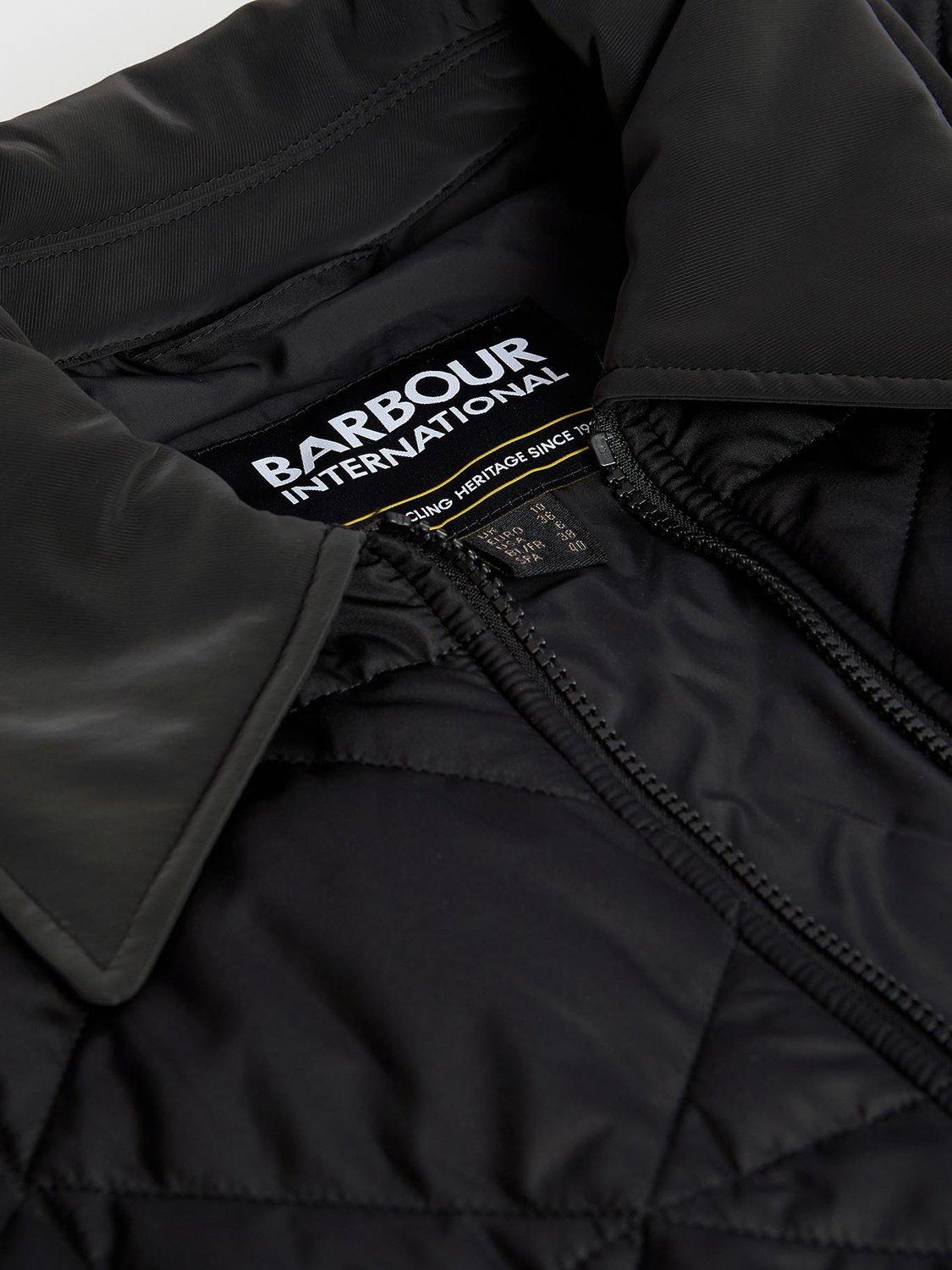 Product image 6 of 6, which shows Barbour International Juliana Quilted Jacket, Black, 16