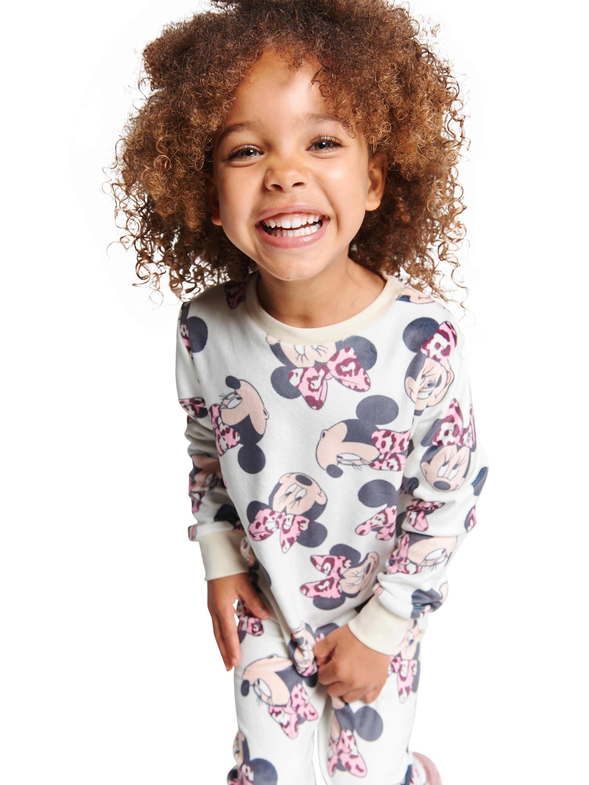 Product image 3 of 3, which shows Brand Threads Kids' Disney Minnie Mouse Pyjamas, Multi, 2-3 years