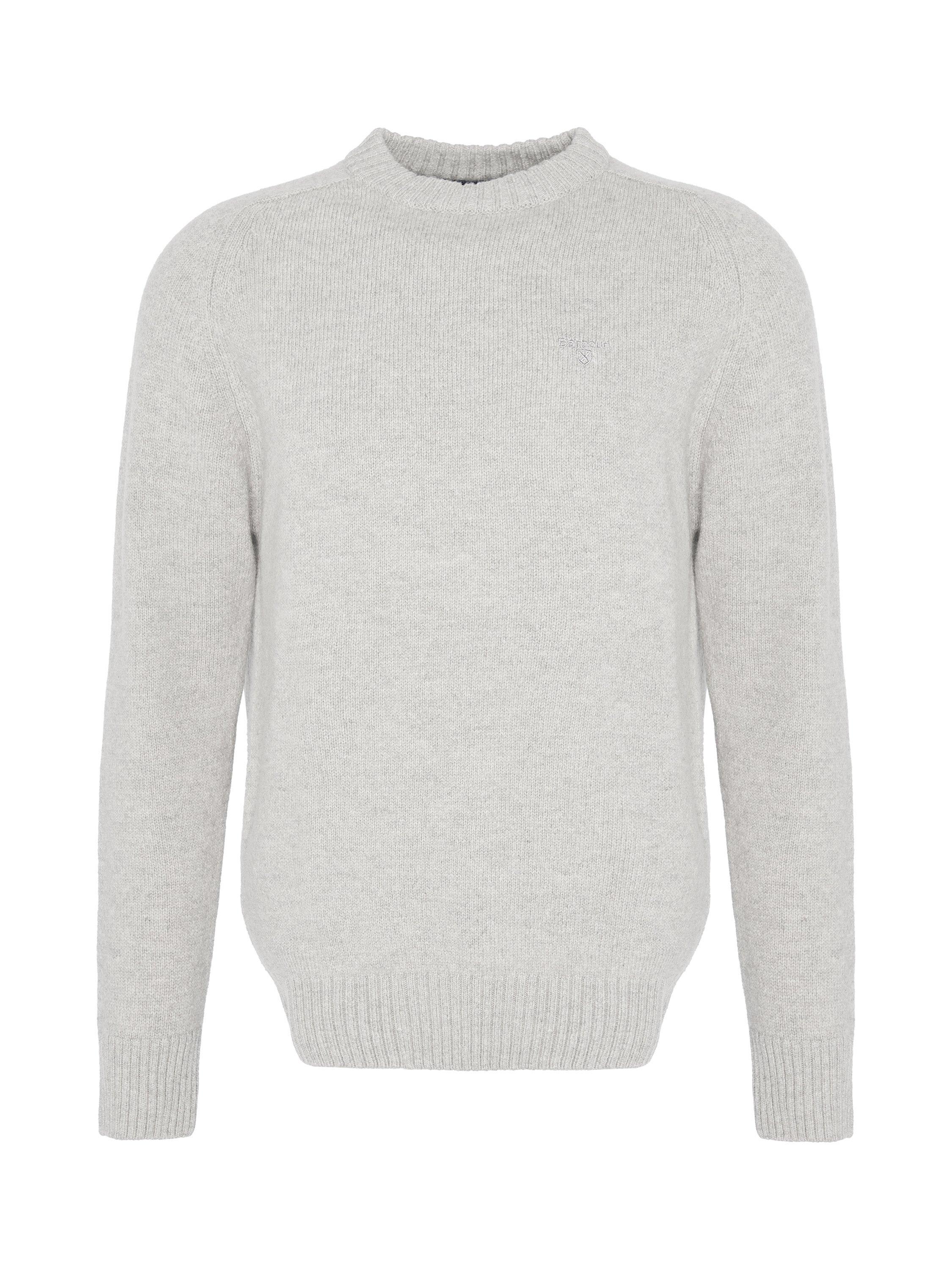 Product image 6 of 6, which shows Barbour Grangetown Crew Neck Jumper, Inky Blue, Light Grey, S