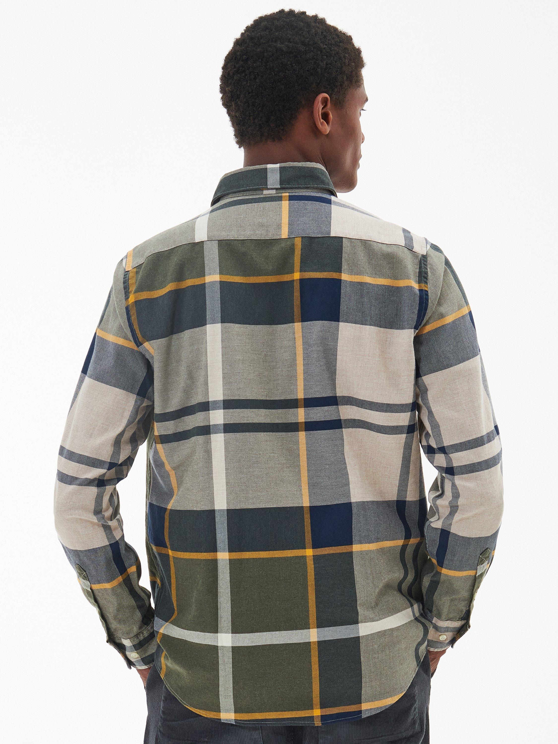 Product image 2 of 9, which shows Barbour Dunoon Overshirt, Forest Mist, S
