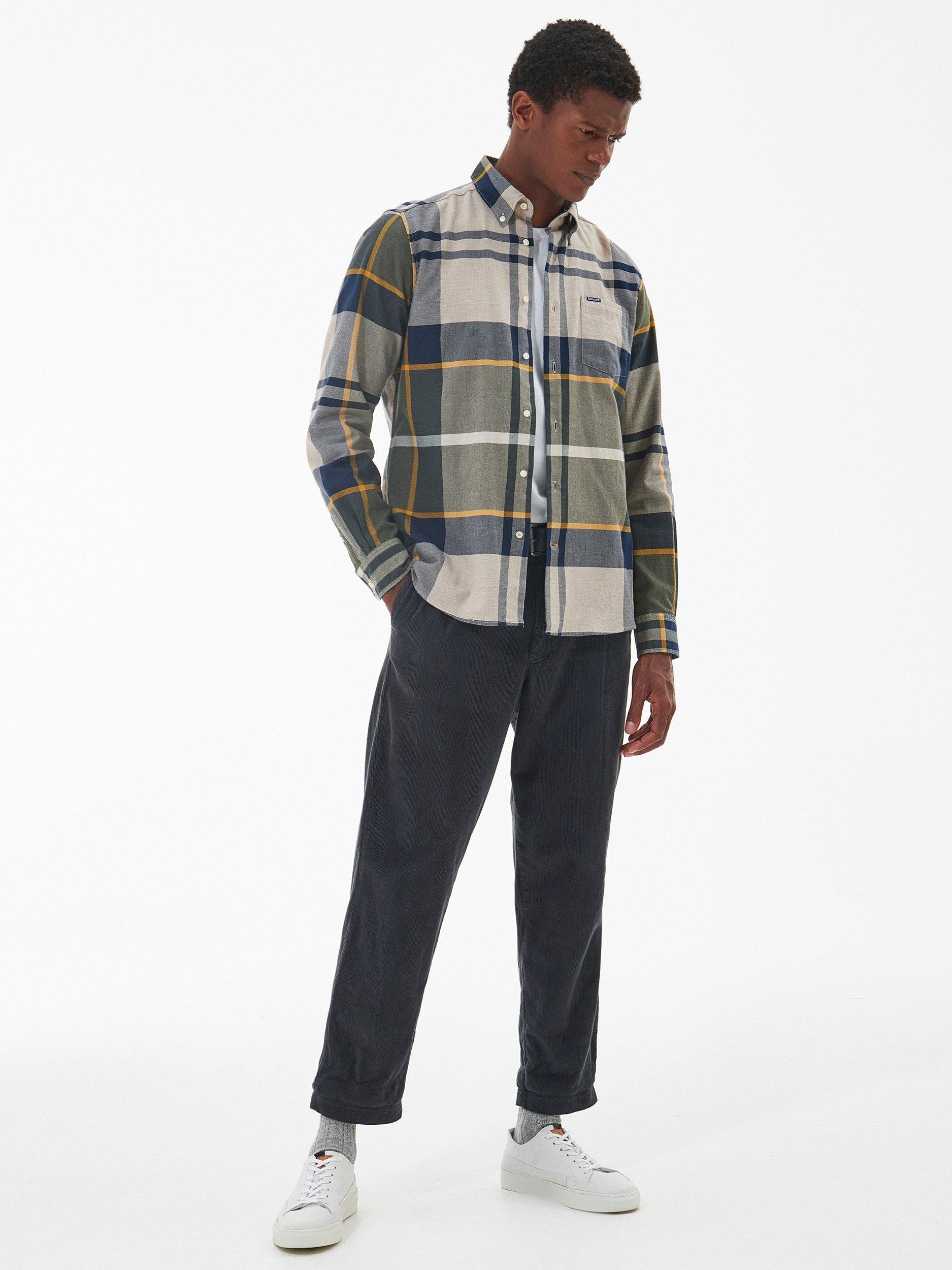 Product image 3 of 9, which shows Barbour Dunoon Overshirt, Forest Mist, S