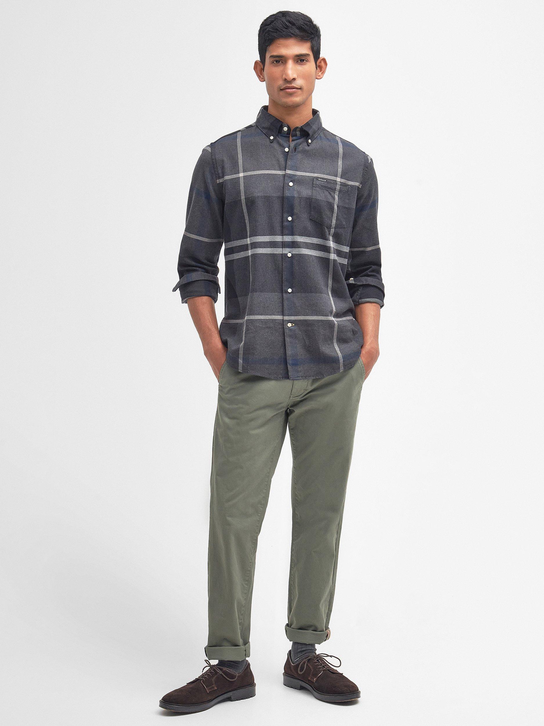Product image 3 of 7, which shows Barbour Dunoon Overshirt, Graphite, S