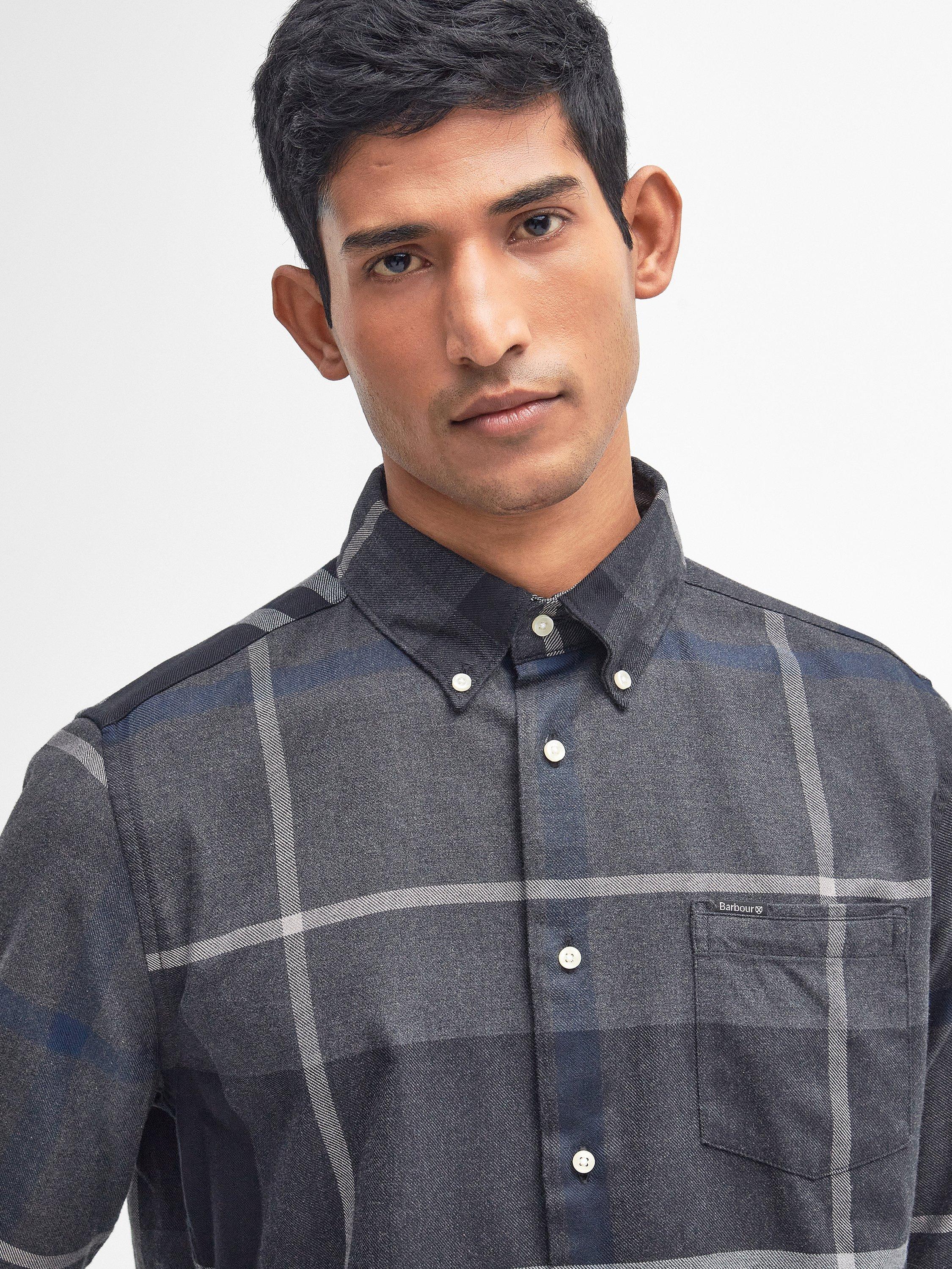 Product image 5 of 7, which shows Barbour Dunoon Overshirt, Graphite, S