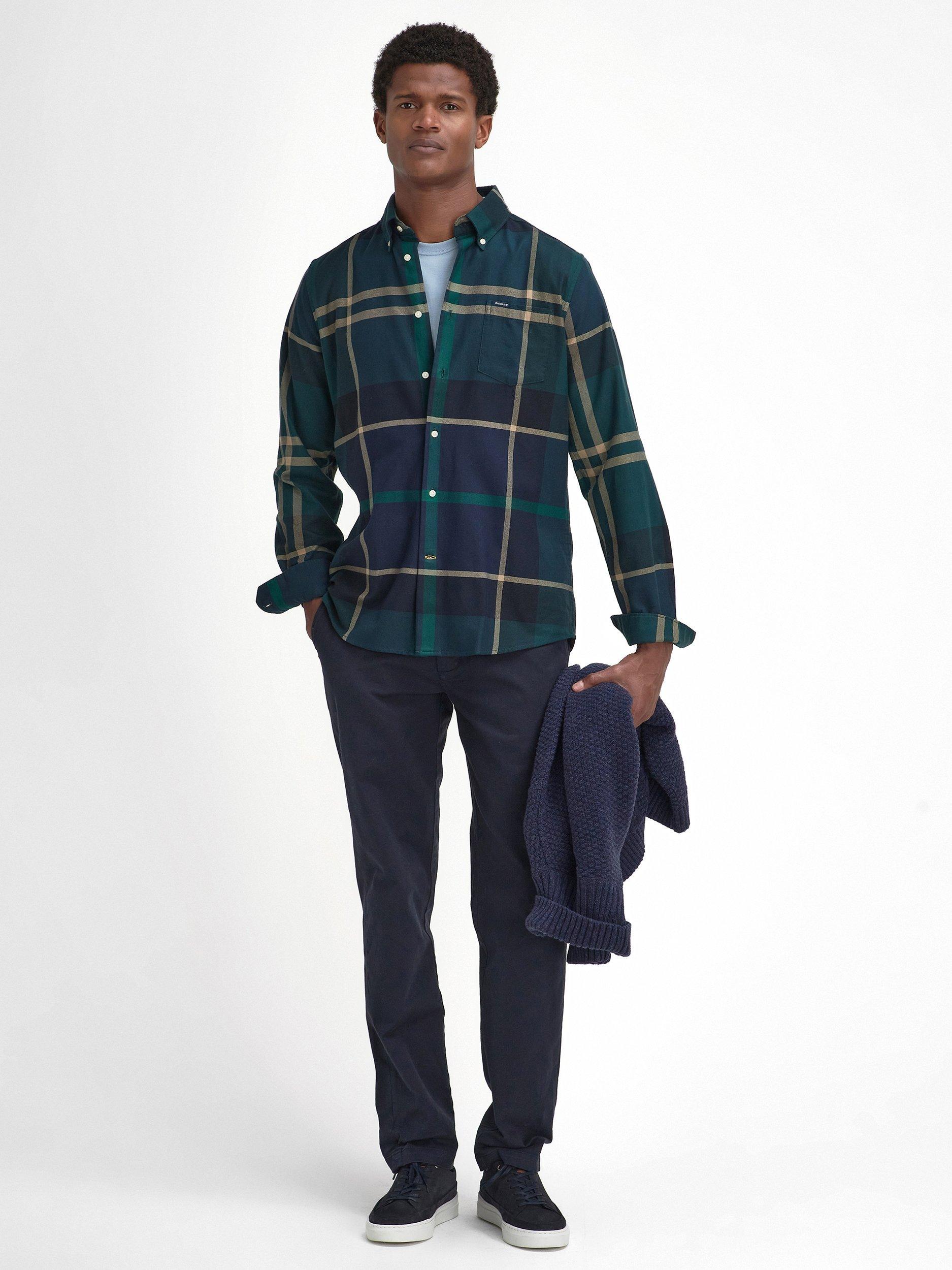 Product image 6 of 7, which shows Barbour Dunoon Overshirt, Green Loch, S