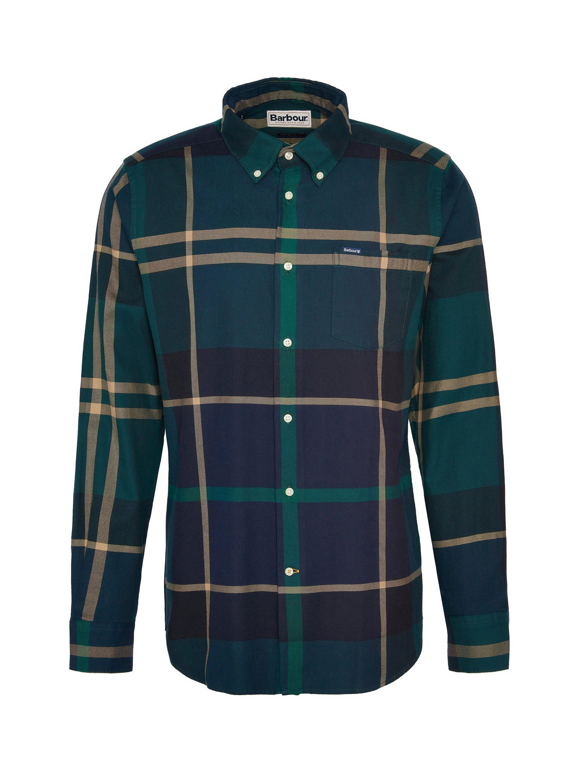 Product image 7 of 7, which shows Barbour Dunoon Overshirt, Green Loch, S