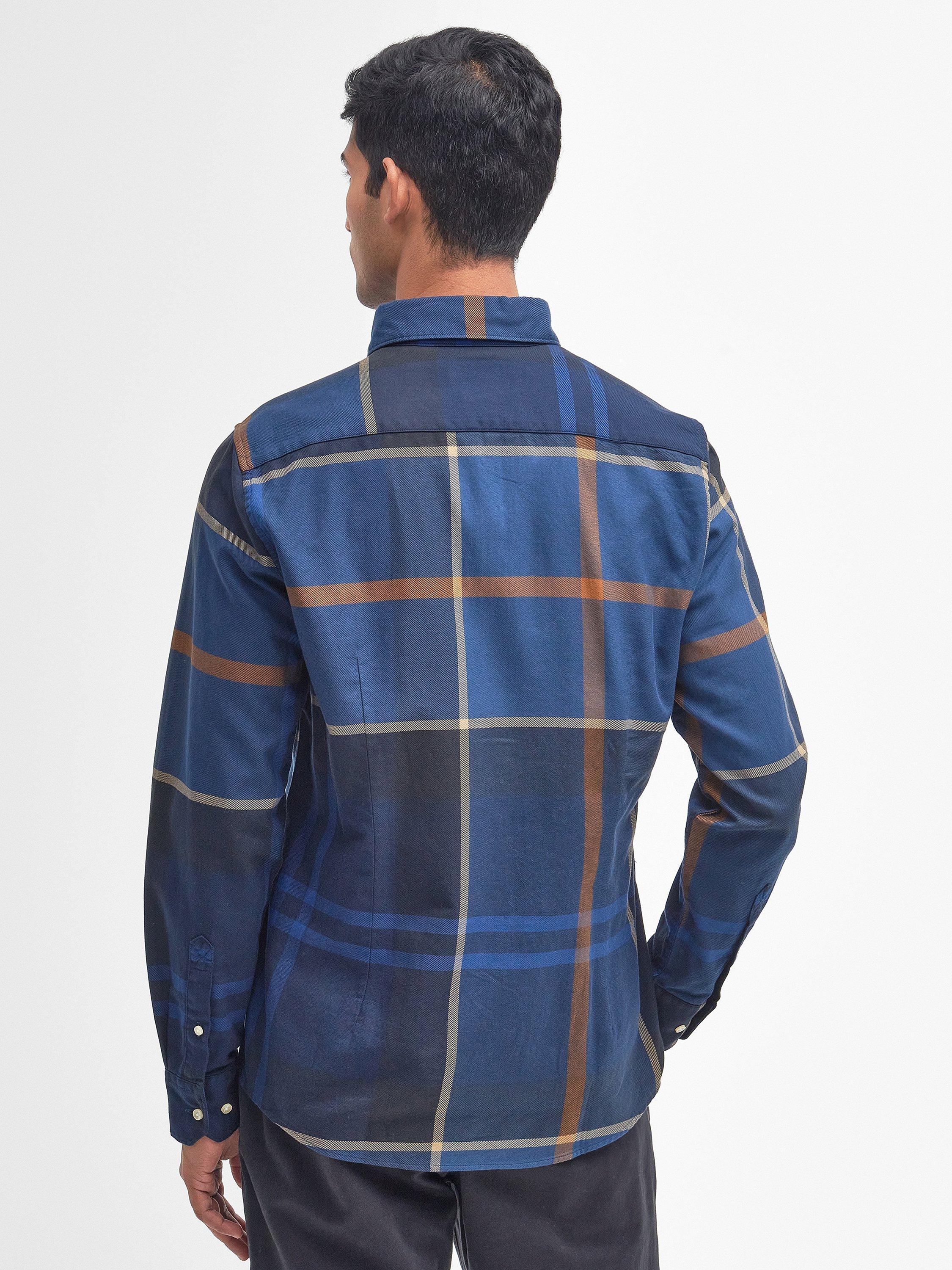 Product image 2 of 9, which shows Barbour Dunoon Overshirt, Midnight Tartan, S
