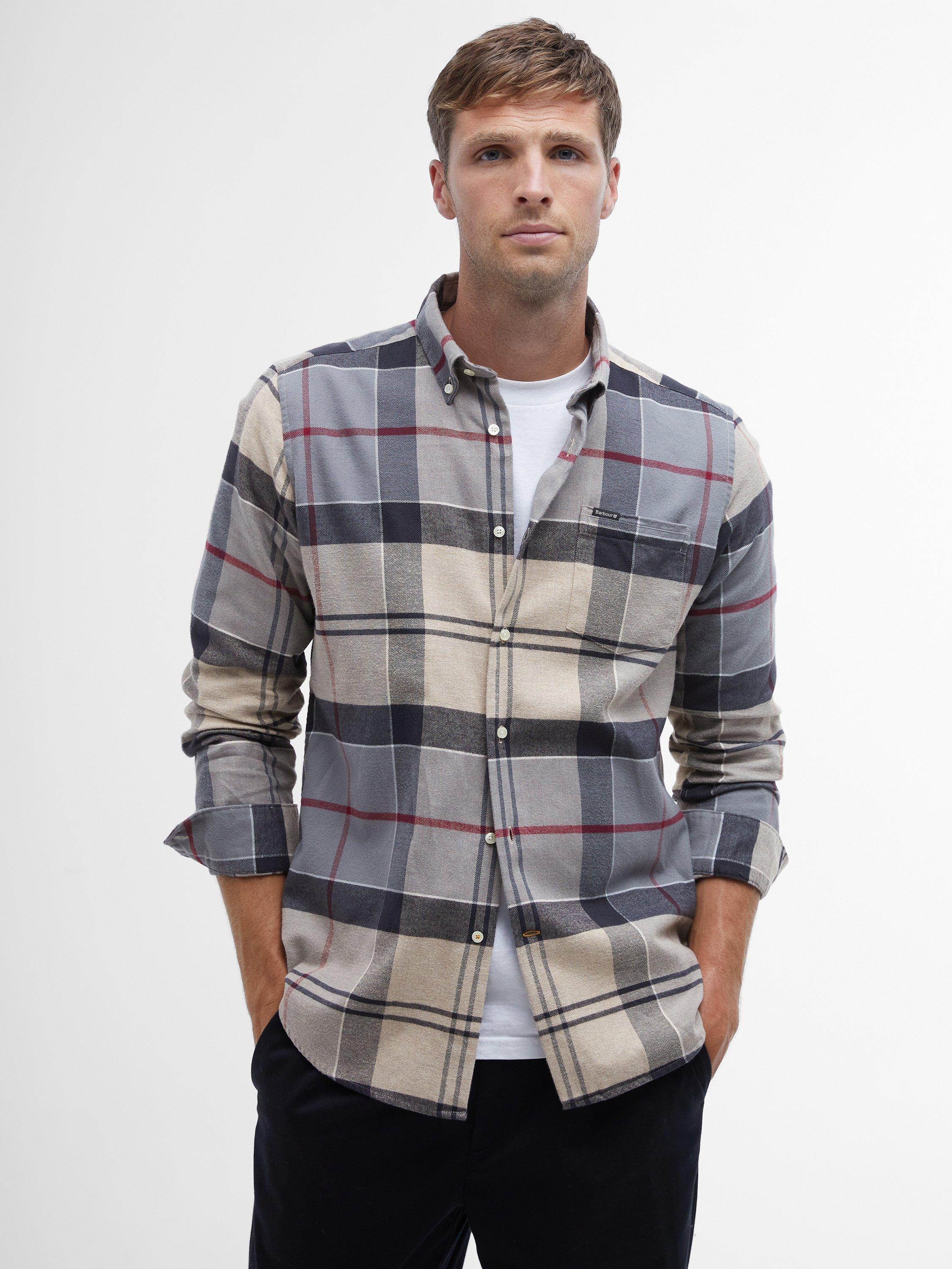 Barbour Edderton Cotton Tailored Fit Tartan Shirt, Dress Tartan