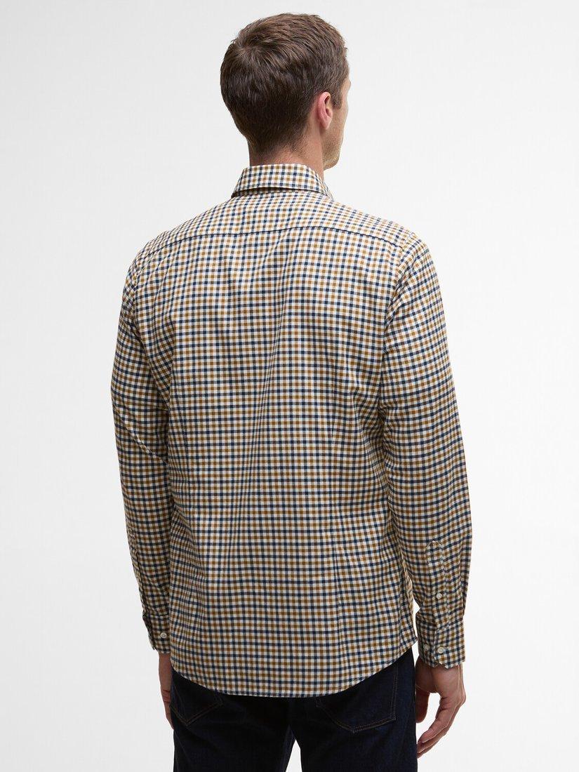 Product image 2 of 5, which shows Barbour Finkle Cotton Regular Fit Gingham Check Shirt, Copper, 5XL