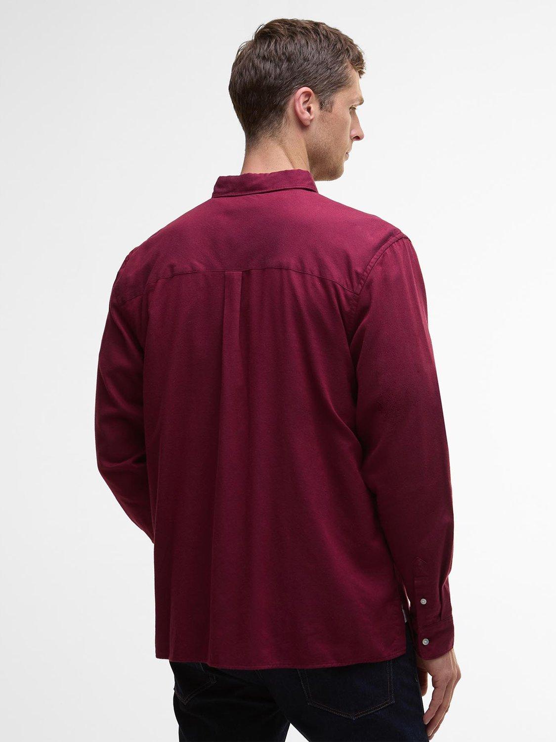 Product image 2 of 5, which shows Barbour Barbour Sealane Relaxed Long-Sleeved Shirt, Biking Red, 5XL