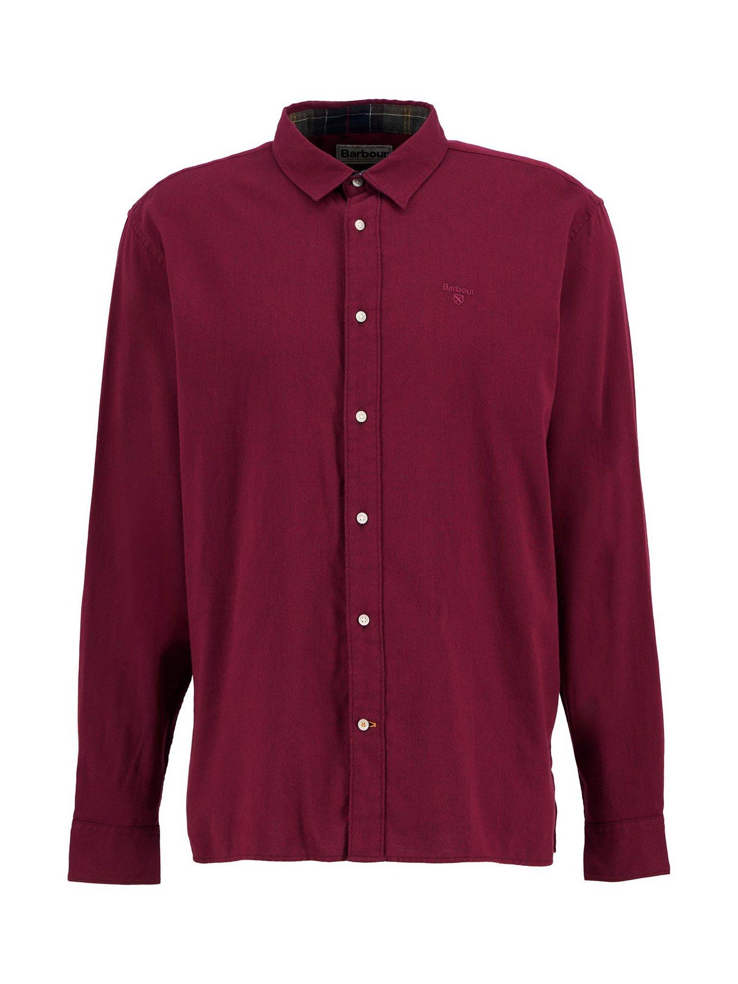 Product image 4 of 5, which shows Barbour Barbour Sealane Relaxed Long-Sleeved Shirt, Biking Red, 5XL