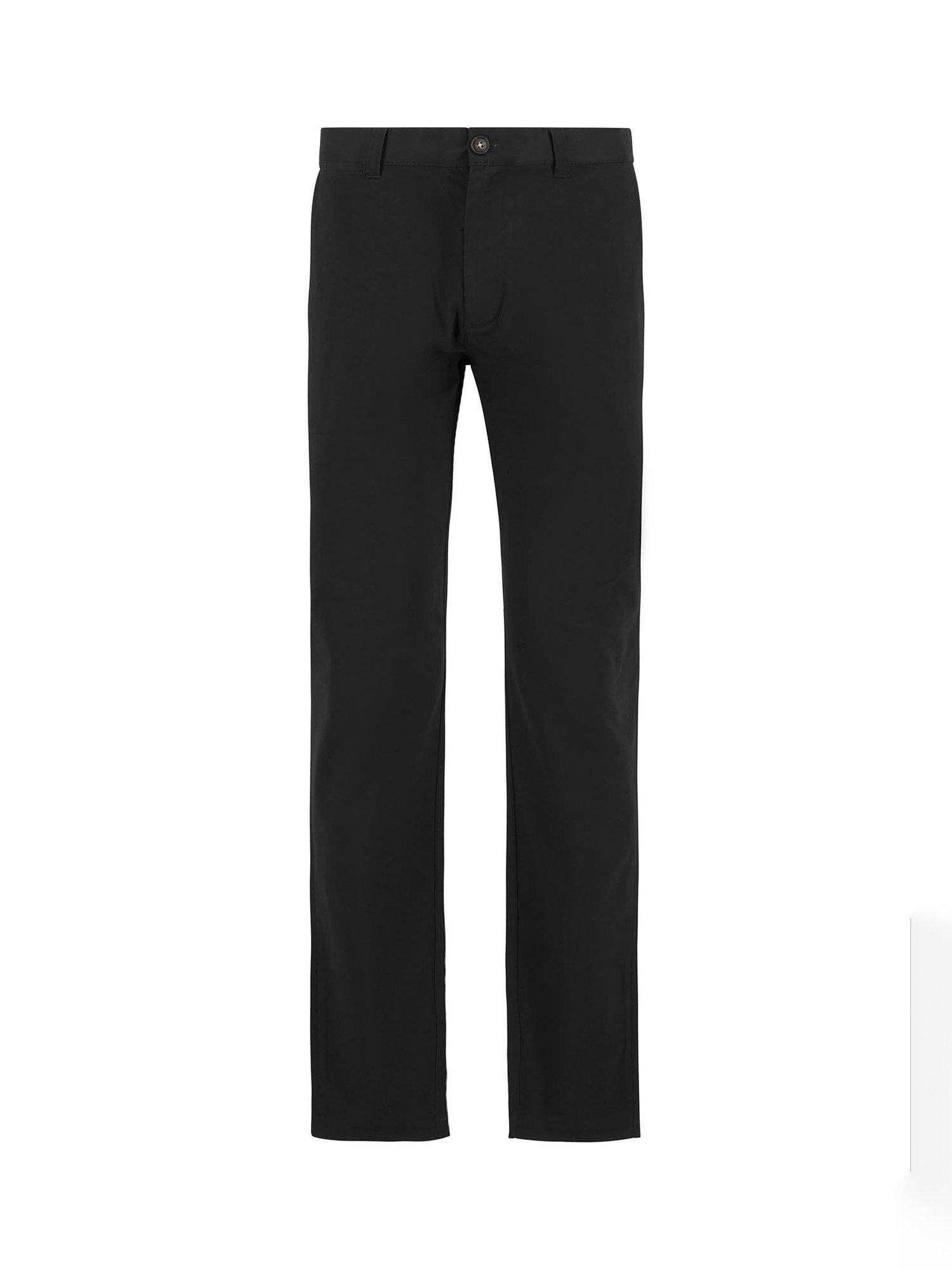 Product image 4 of 5, which shows Barbour Sueded Sateen Tailored Trousers, Black, 32R