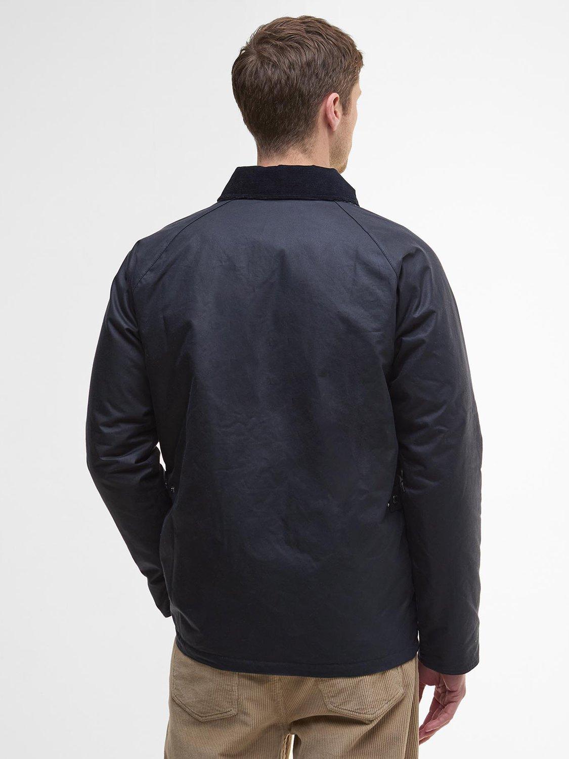 Product image 2 of 6, which shows Barbour Ambleside Waxed Jacket, Navy, L