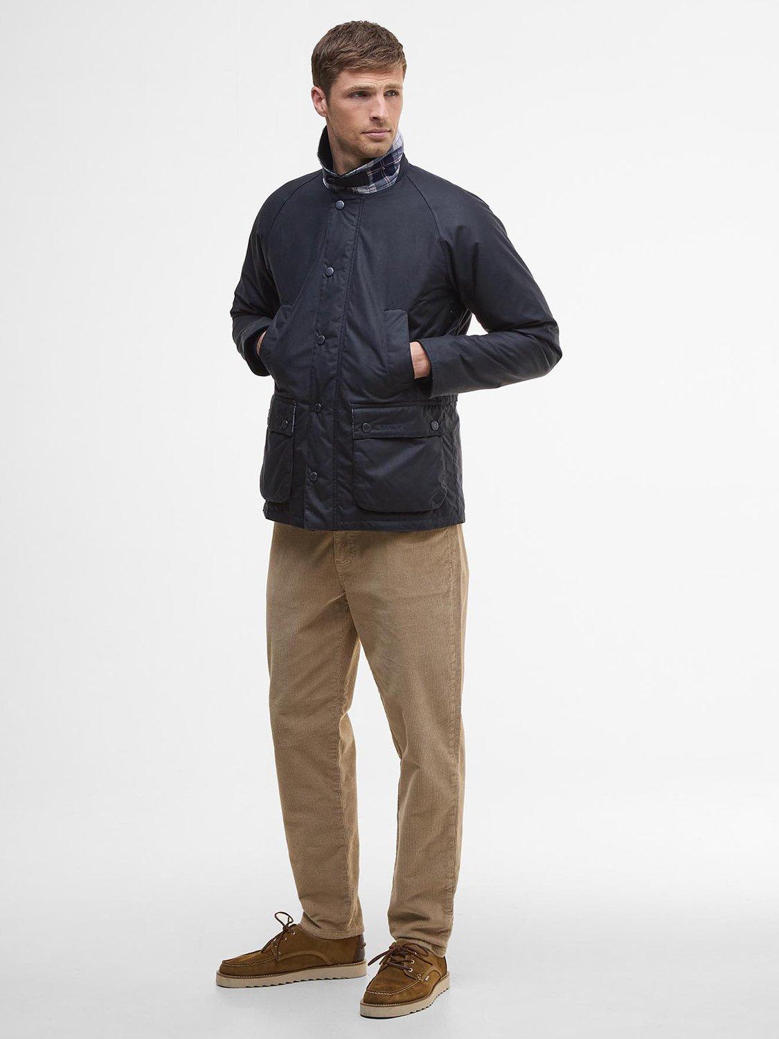 Product image 5 of 6, which shows Barbour Ambleside Waxed Jacket, Navy, L
