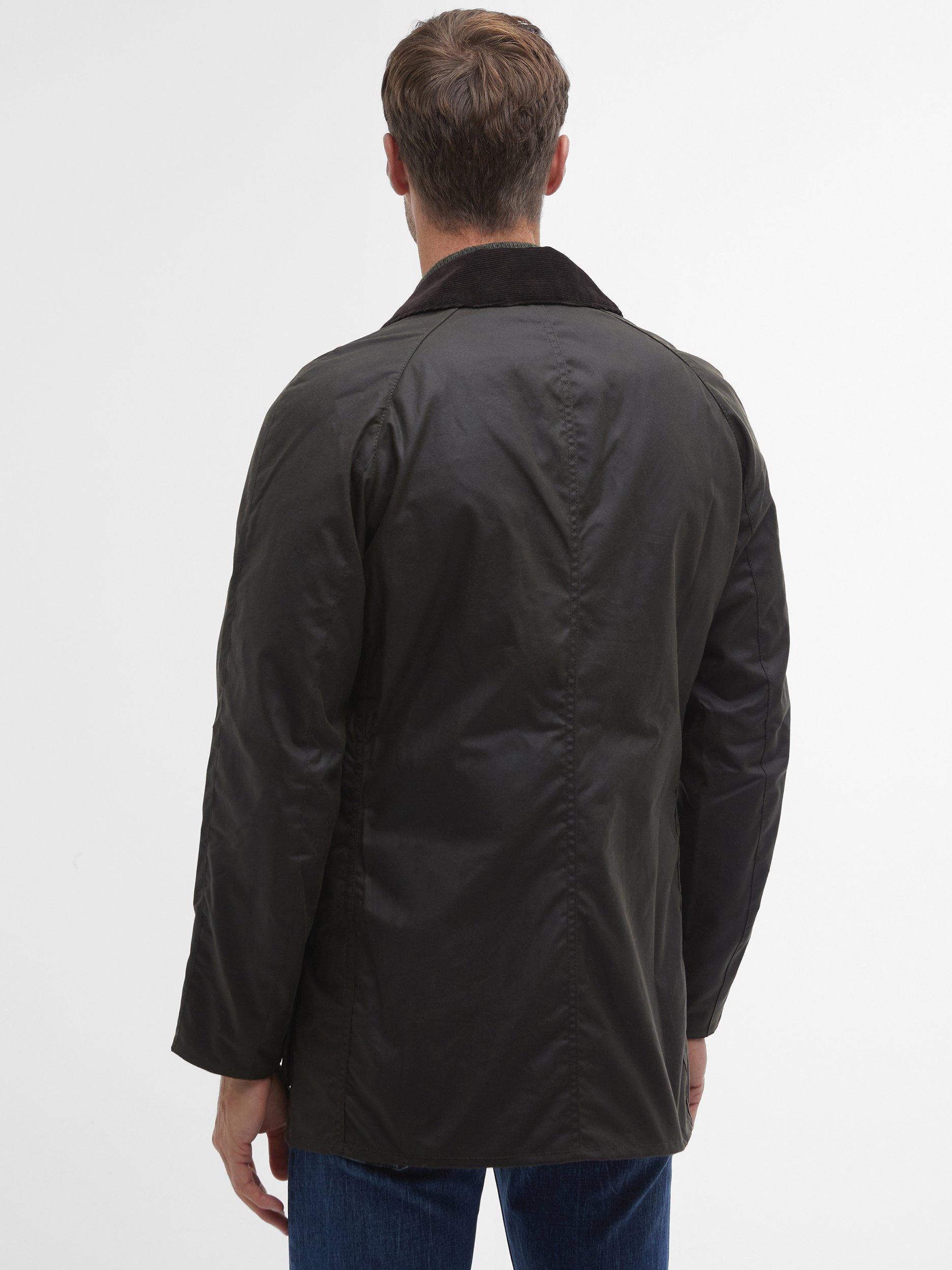 Product image 2 of 7, which shows Barbour Bristol Wax Jacket, Olive, S