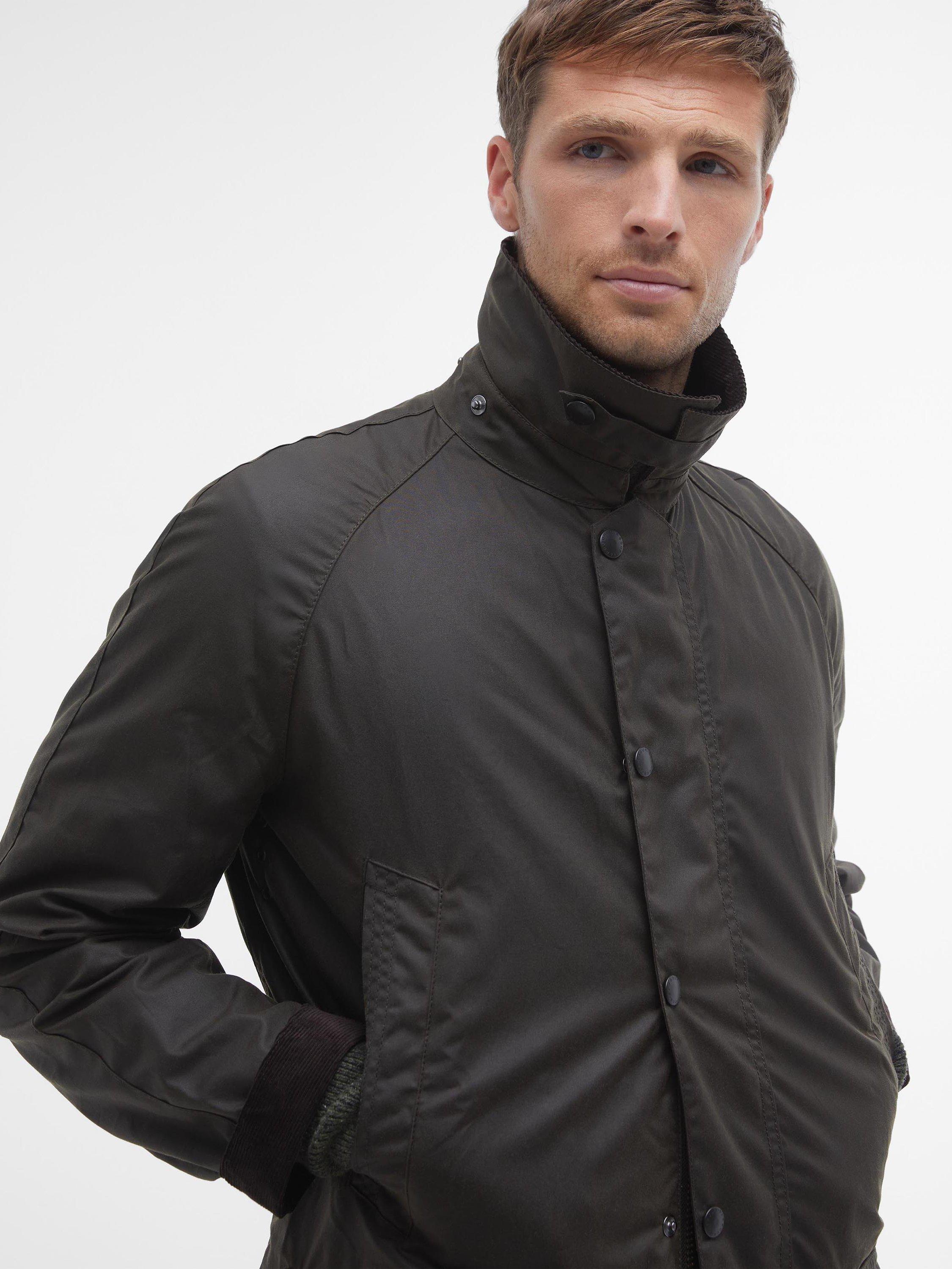 Product image 5 of 7, which shows Barbour Bristol Wax Jacket, Olive, S