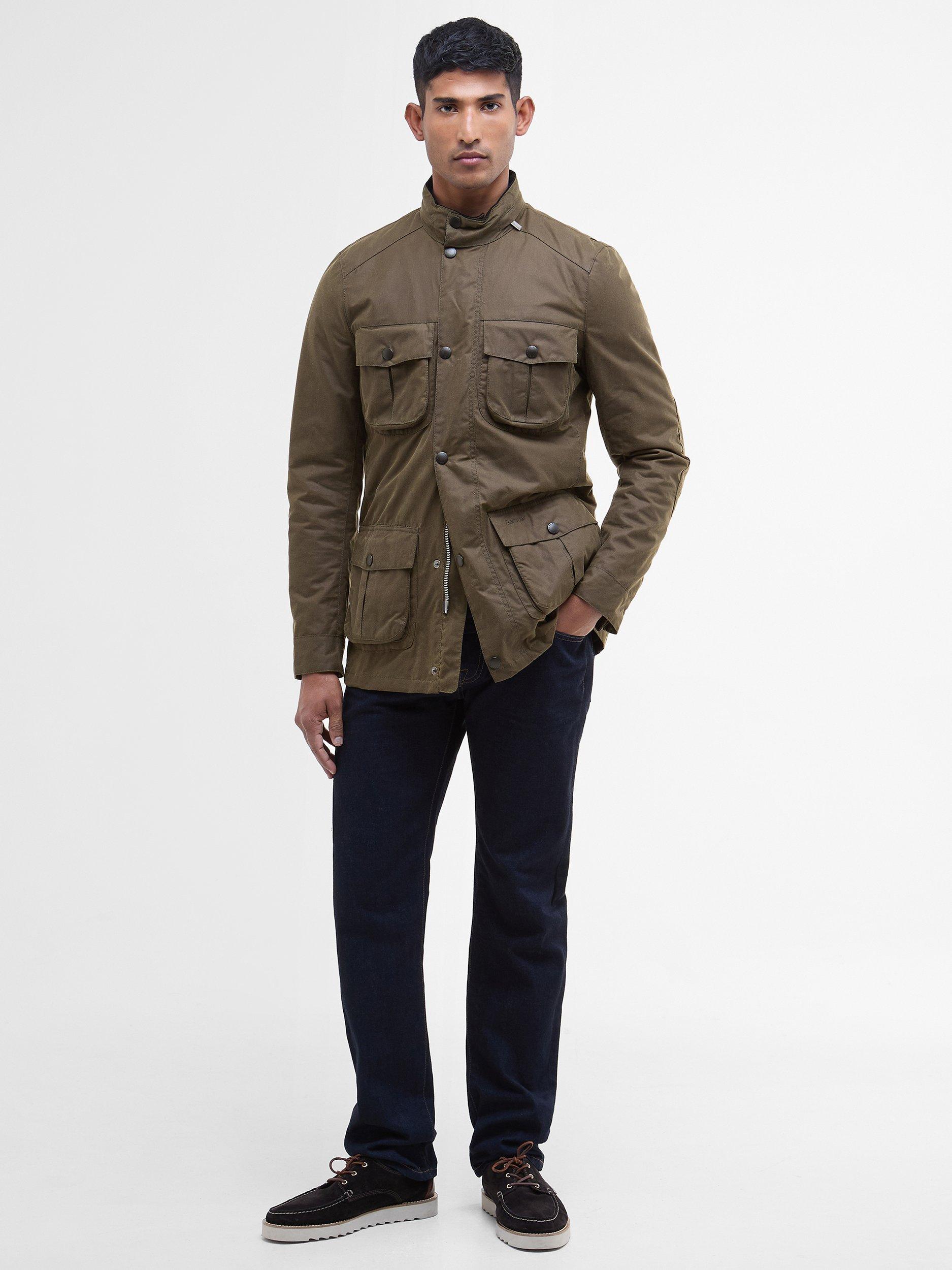 Product image 3 of 11, which shows Barbour Corbridge Waxed Jacket, Beech/Classic, XXL