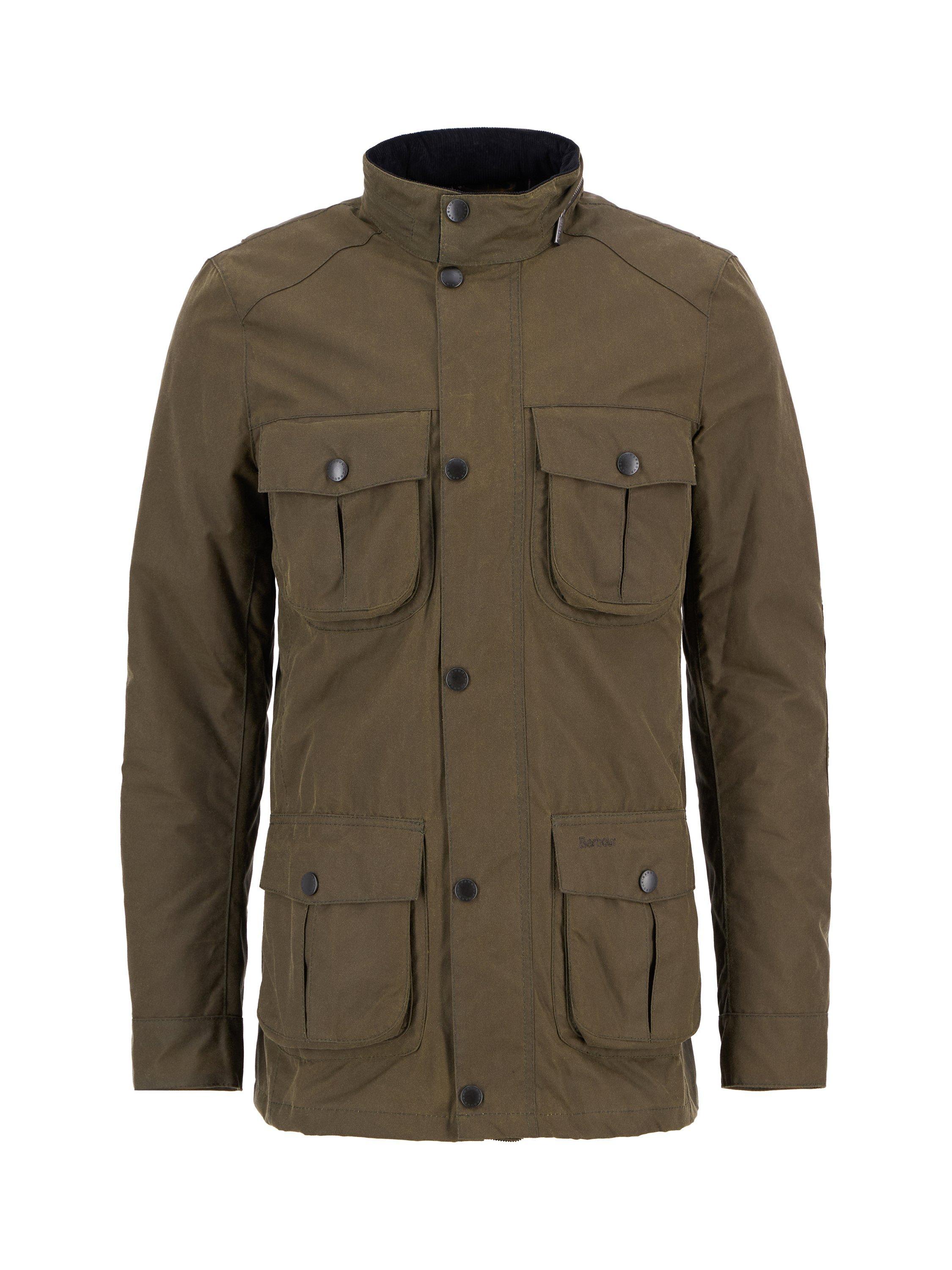 Product image 4 of 11, which shows Barbour Corbridge Waxed Jacket, Beech/Classic, XXL