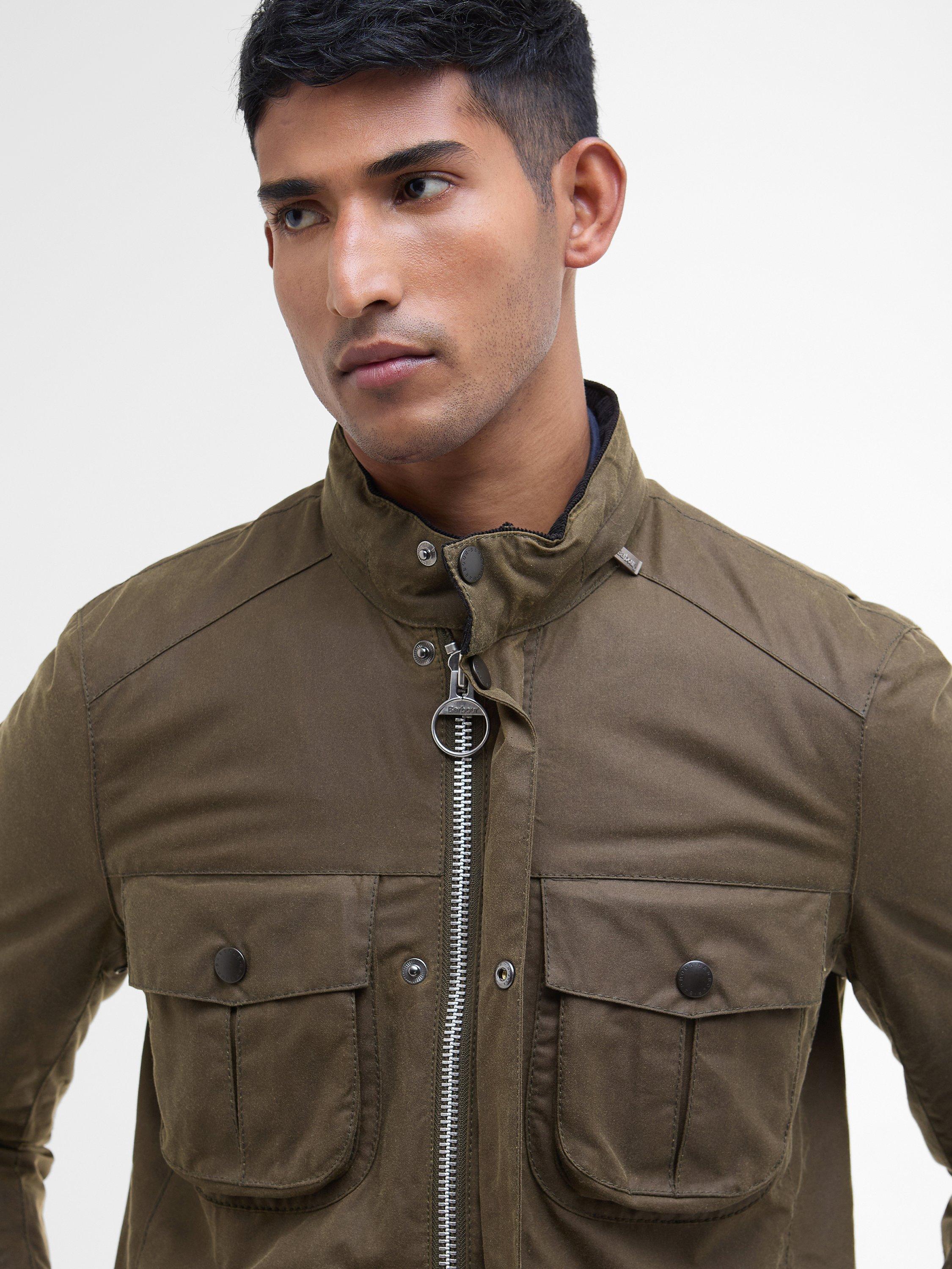 Product image 5 of 11, which shows Barbour Corbridge Waxed Jacket, Beech/Classic, XXL