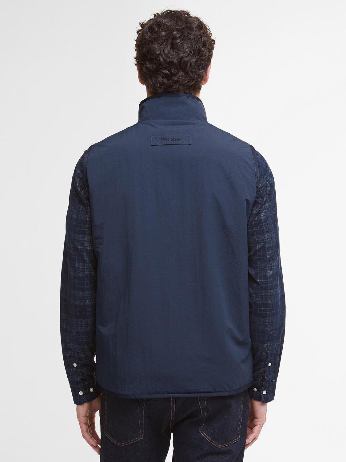 Product image 2 of 8, which shows Barbour Reversible Fleece Gilet, Navy, XXL