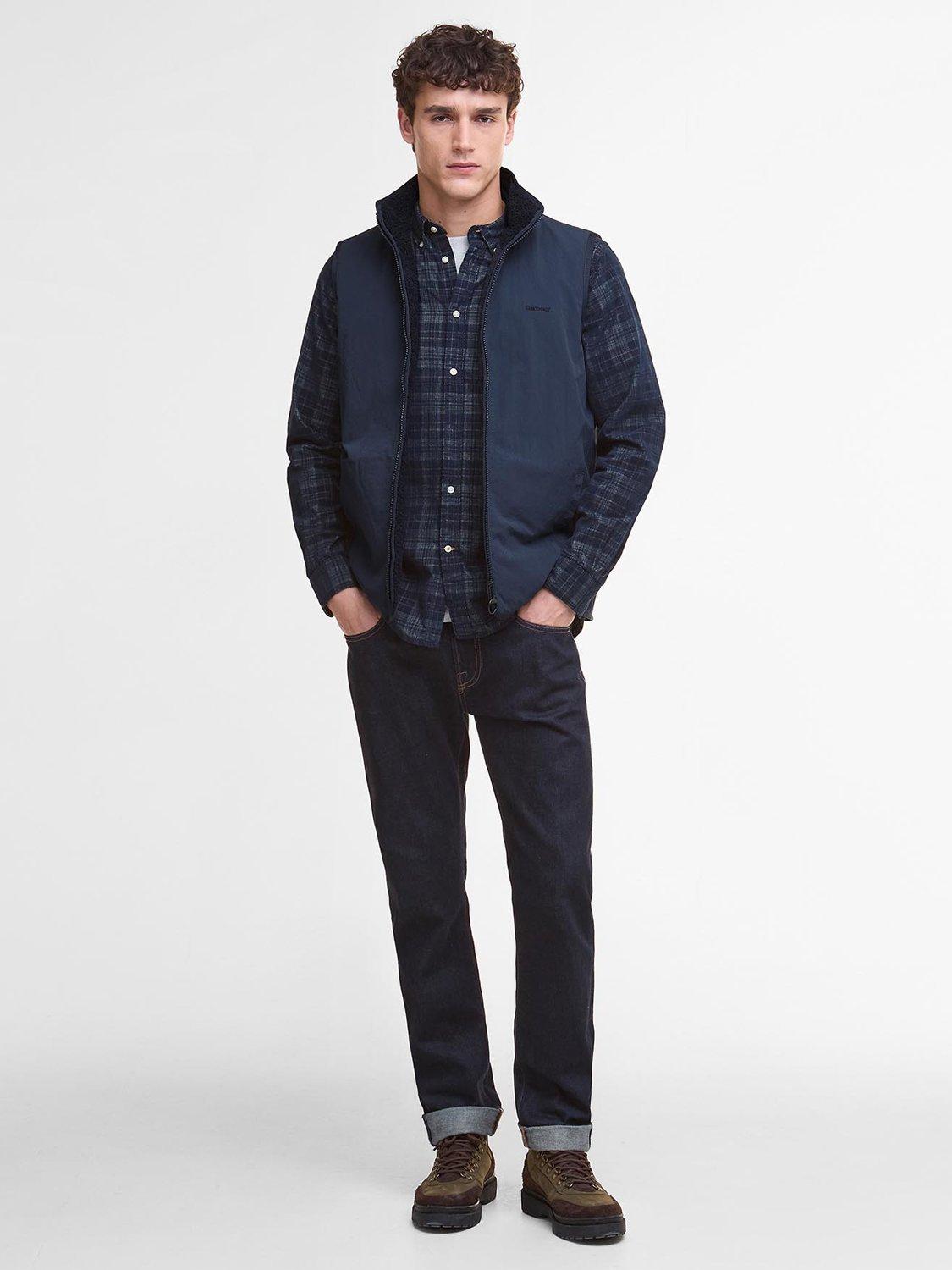 Product image 3 of 8, which shows Barbour Reversible Fleece Gilet, Navy, XXL