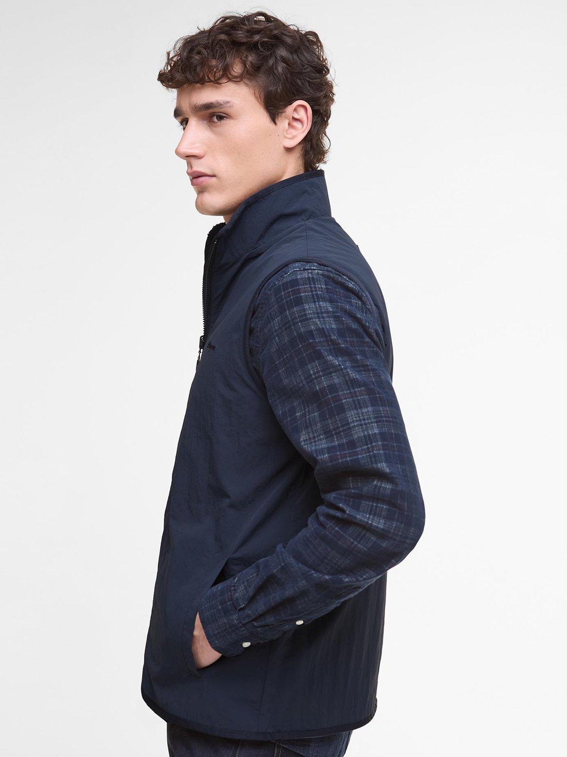 Product image 7 of 8, which shows Barbour Reversible Fleece Gilet, Navy, XXL
