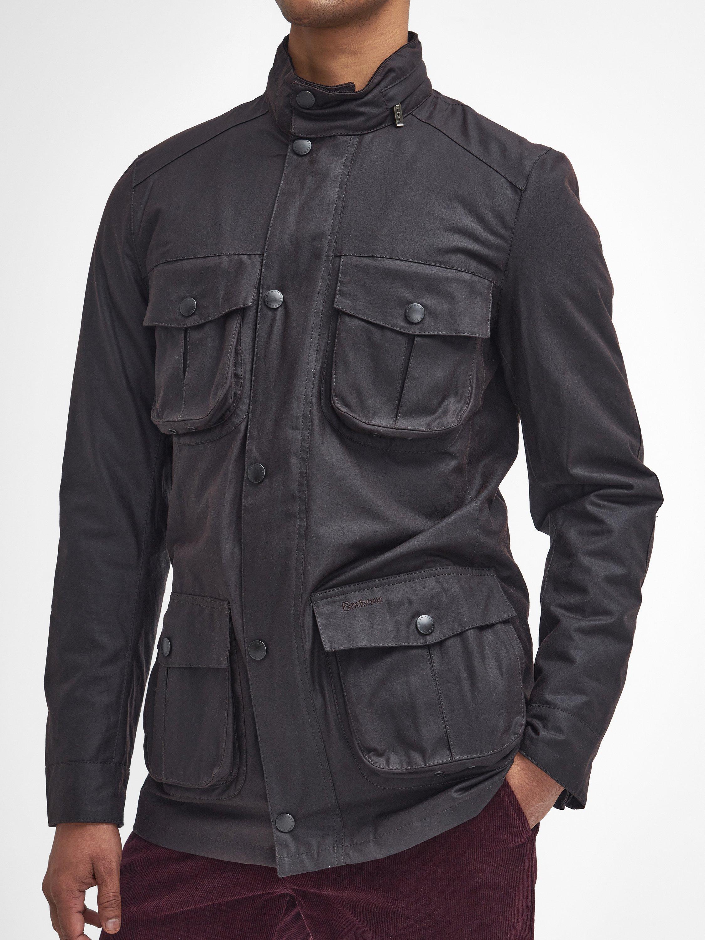Product image 2 of 7, which shows Barbour Corbridge Waxed Jacket, Rustic/Classic, S