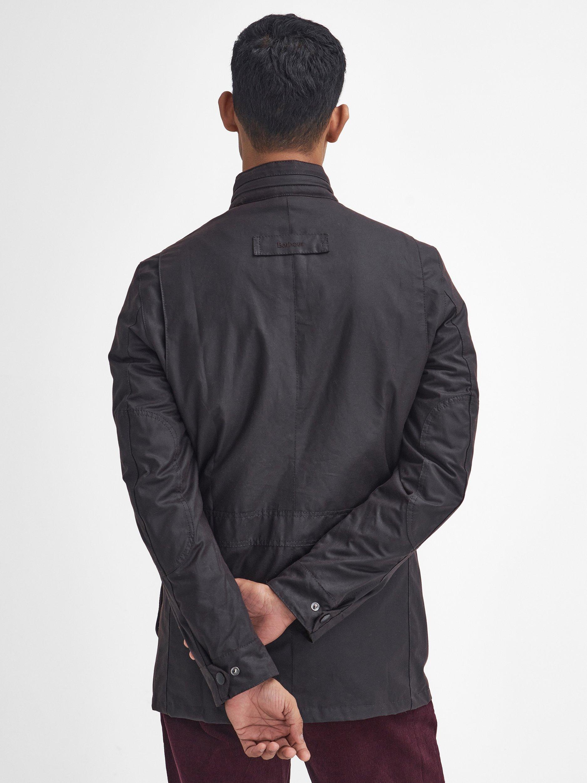 Product image 3 of 7, which shows Barbour Corbridge Waxed Jacket, Rustic/Classic, S