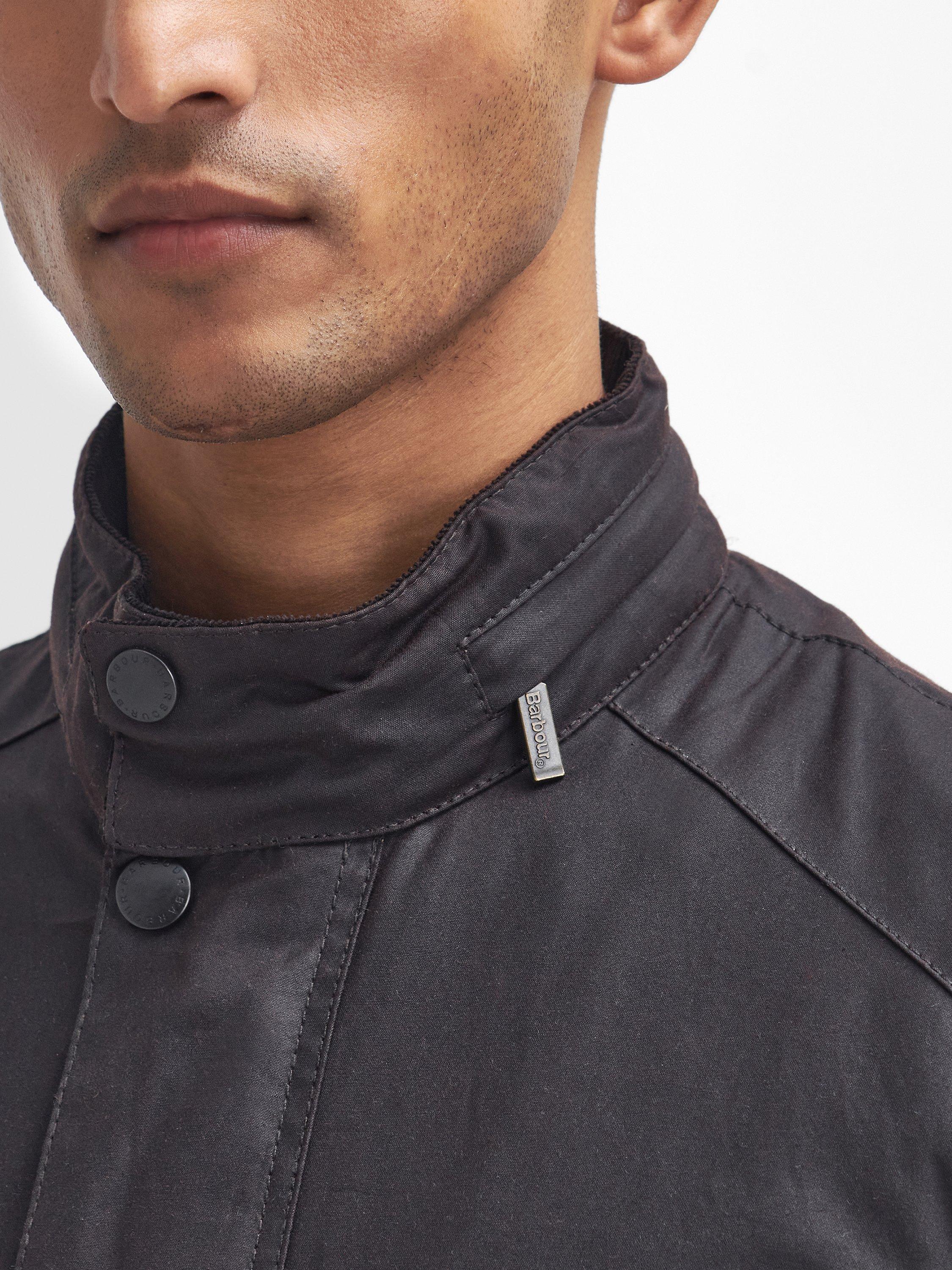 Product image 4 of 7, which shows Barbour Corbridge Waxed Jacket, Rustic/Classic, S