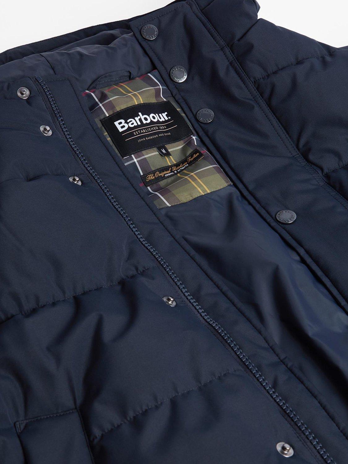 Product image 3 of 3, which shows Barbour Bedale Puffer Jacket, Dark Navy, XXL