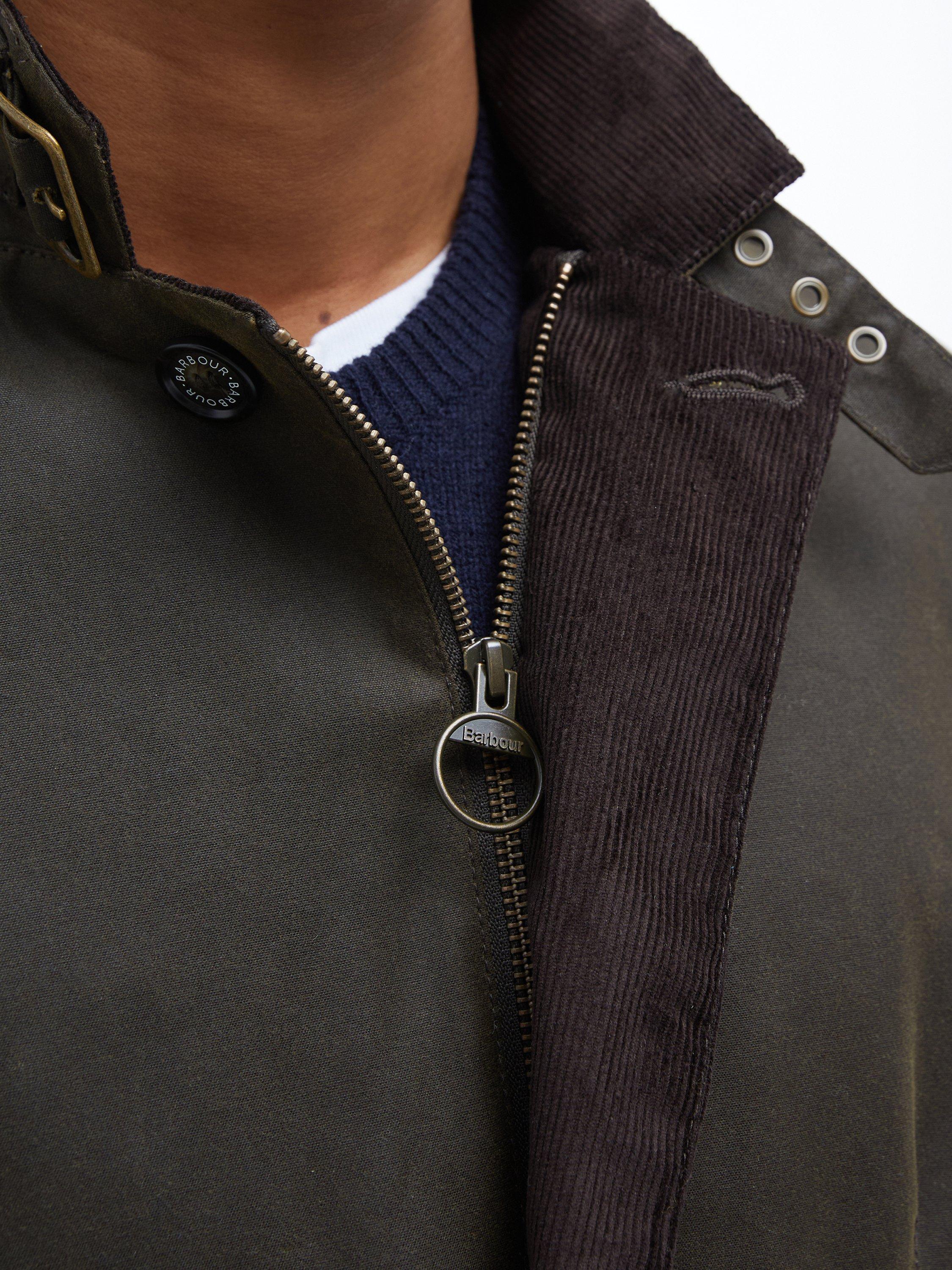 Product image 11 of 11, which shows Barbour Lutz Waxed Cotton Jacket, Olive, XXL